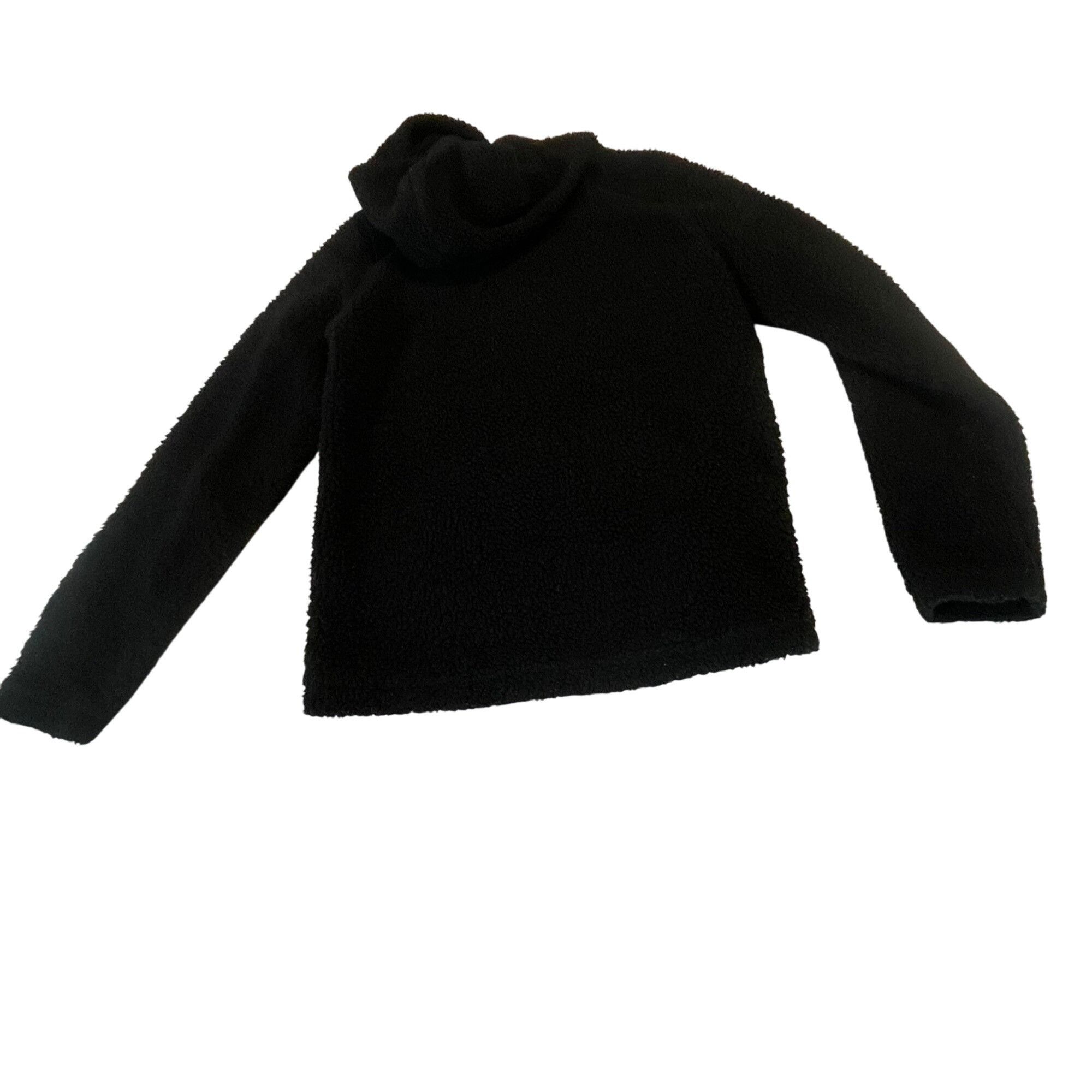 Fox Racing Fox Head Mens Black Hooded Faux Sherpa Lined Fleece Small Size US XXS / EU 40 - 2 Thumbnail