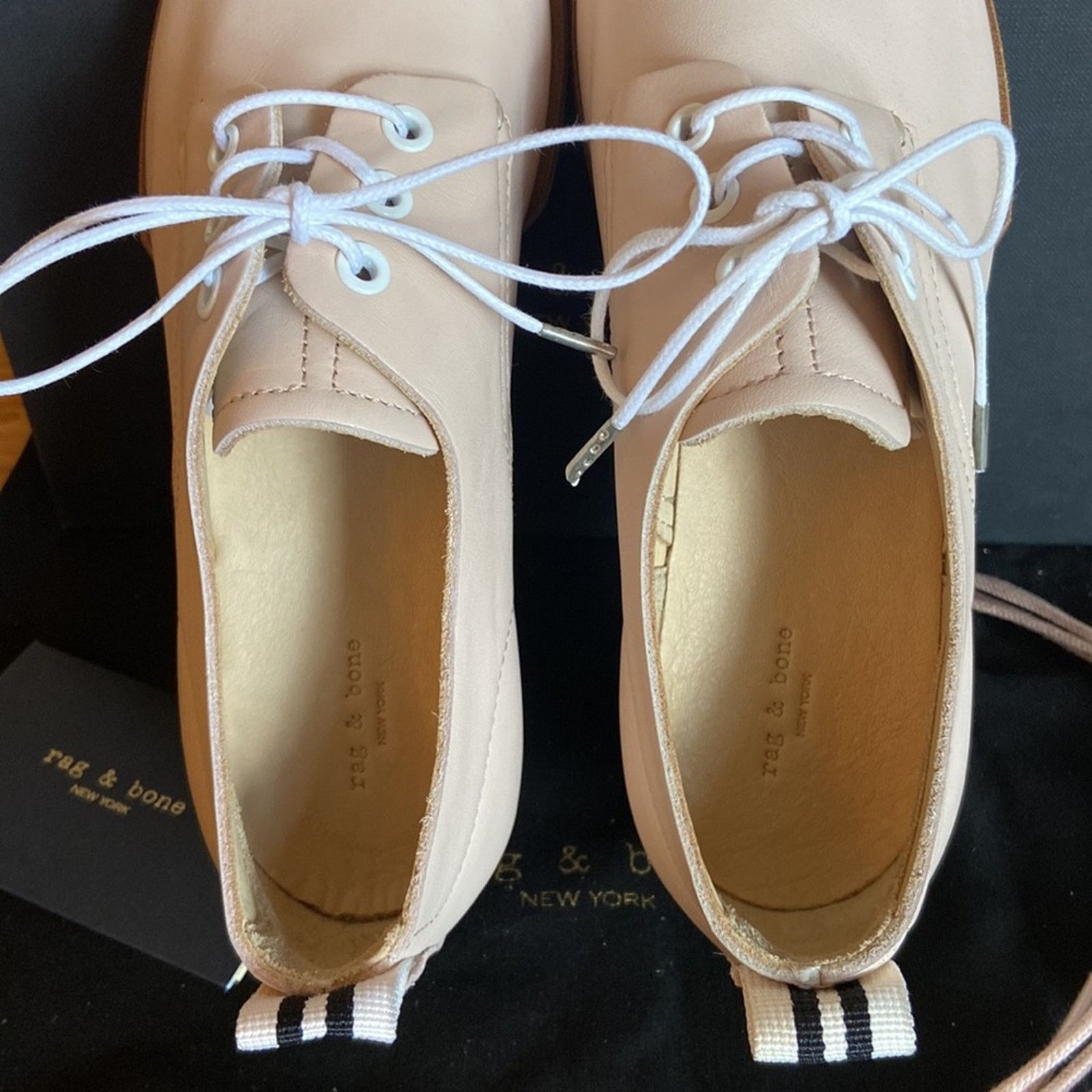Rag & Bone NEW! rag & bone AUDREY 39.5 9.5 Pink Leather Loafer Oxford Size US 9.5 / IT 39.5 - 8 Thumbnail