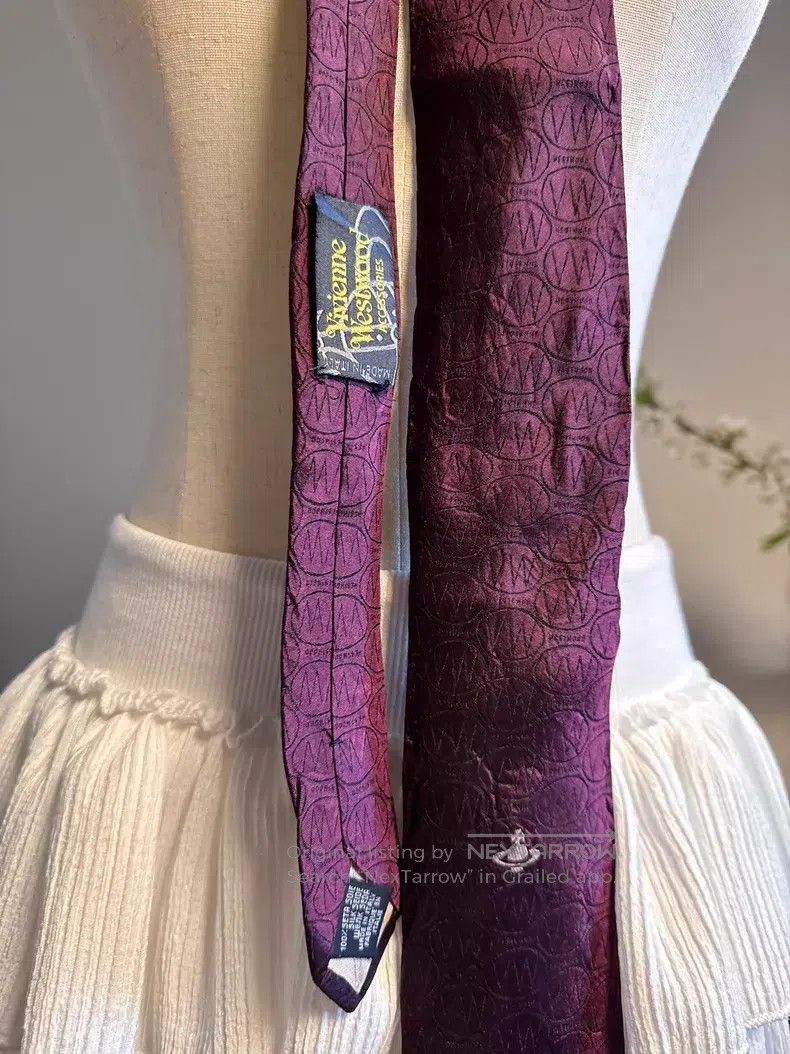 Vivienne Westwood Vivienne Westwood Dark Purple Tie Size ONE SIZE - 5 Thumbnail