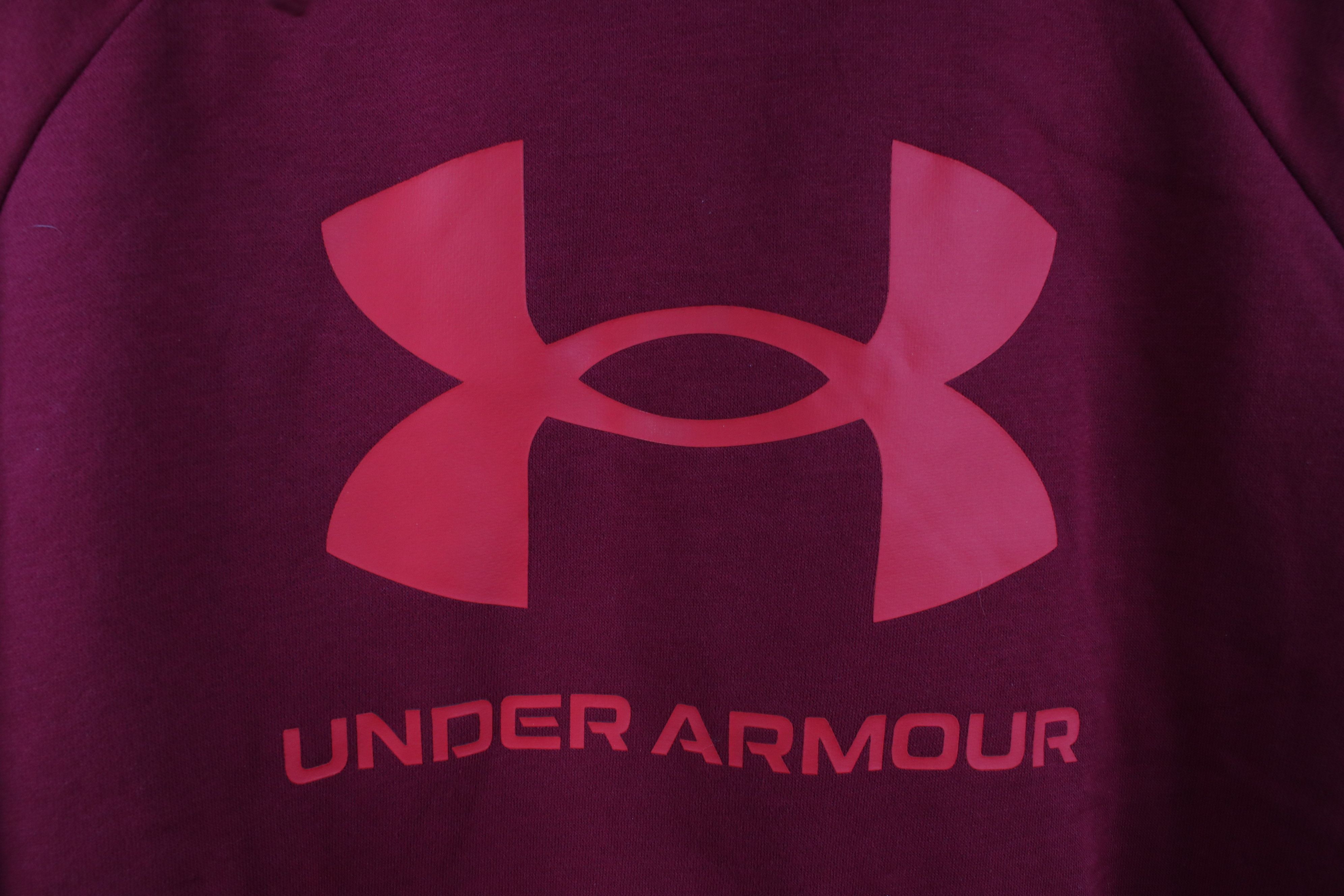 Under Armour New Under Armour Spell Out Big Logo Hoodie Sweatshirt Red Size US M / EU 48-50 / 2 - 4 Thumbnail