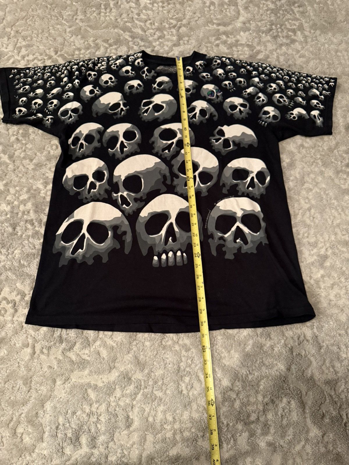 Liquid Blue × Vintage Vintage liquid blue skull aop t shirt Size US XL / EU 56 / 4 - 1 Thumbnail