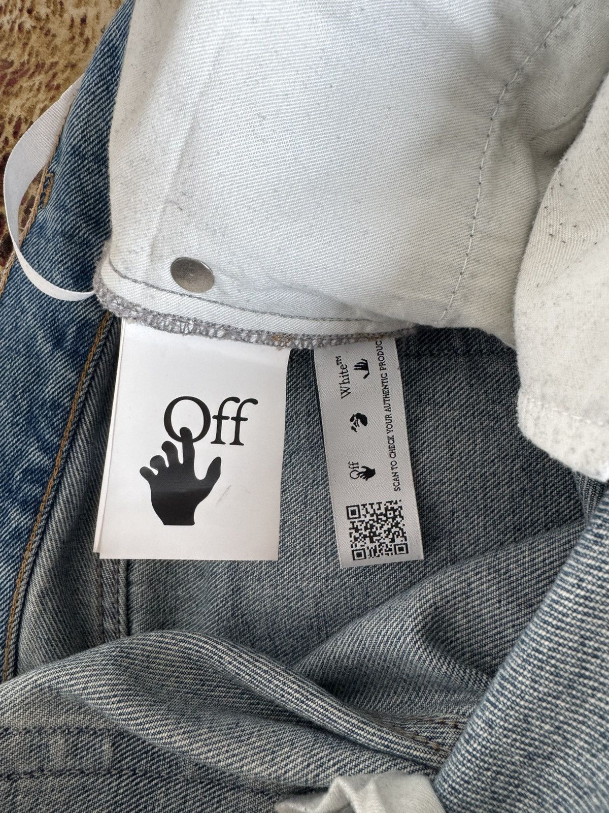 Off-White Off-White Printed Denim Jeans Size US 32 / EU 48 - 5 Thumbnail