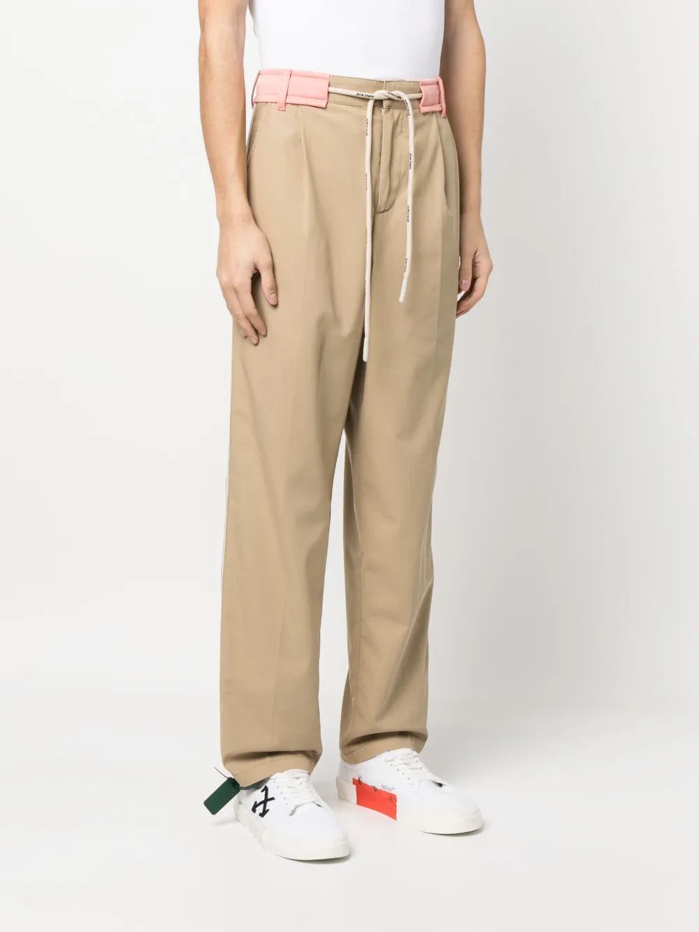 Palm Angels o1y0325 Casual Pant in Beige Size US 32 / EU 48 - 2 Thumbnail