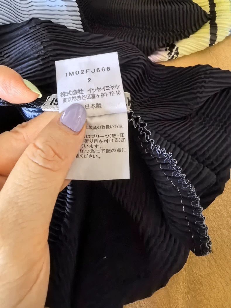 Issey Miyake Issey Miyake size:2 Blue water ripple top with short sleev Size XS / US 0-2 / IT 36-38 - 4 Thumbnail
