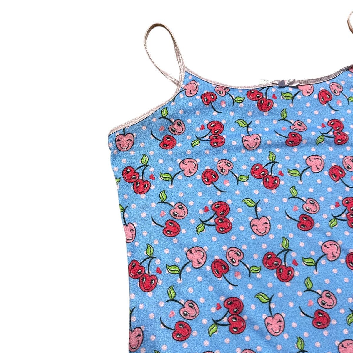 Joe Boxer × Vintage Vintage 90s Joe Boxer Cherry Y2K Tank Top Shirt Size L / US 10 / IT 46 - 2 Thumbnail