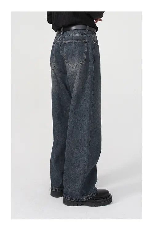 VIBE Japanese loose trendy straight washed jeans Size US 32 / EU 48 - 7 Thumbnail