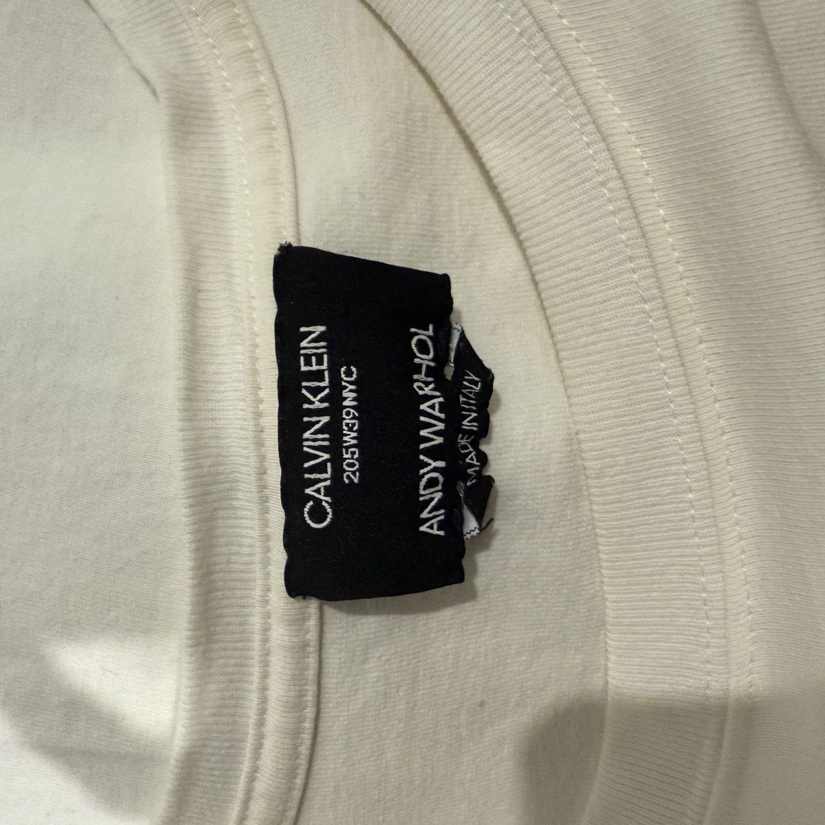 Andy Warhol × Calvin Klein 205W39NYC RARE Calvin Klein x Andy Warhol x Raf Simons White T Shirt Size US XL / EU 56 / 4 - 3 Thumbnail
