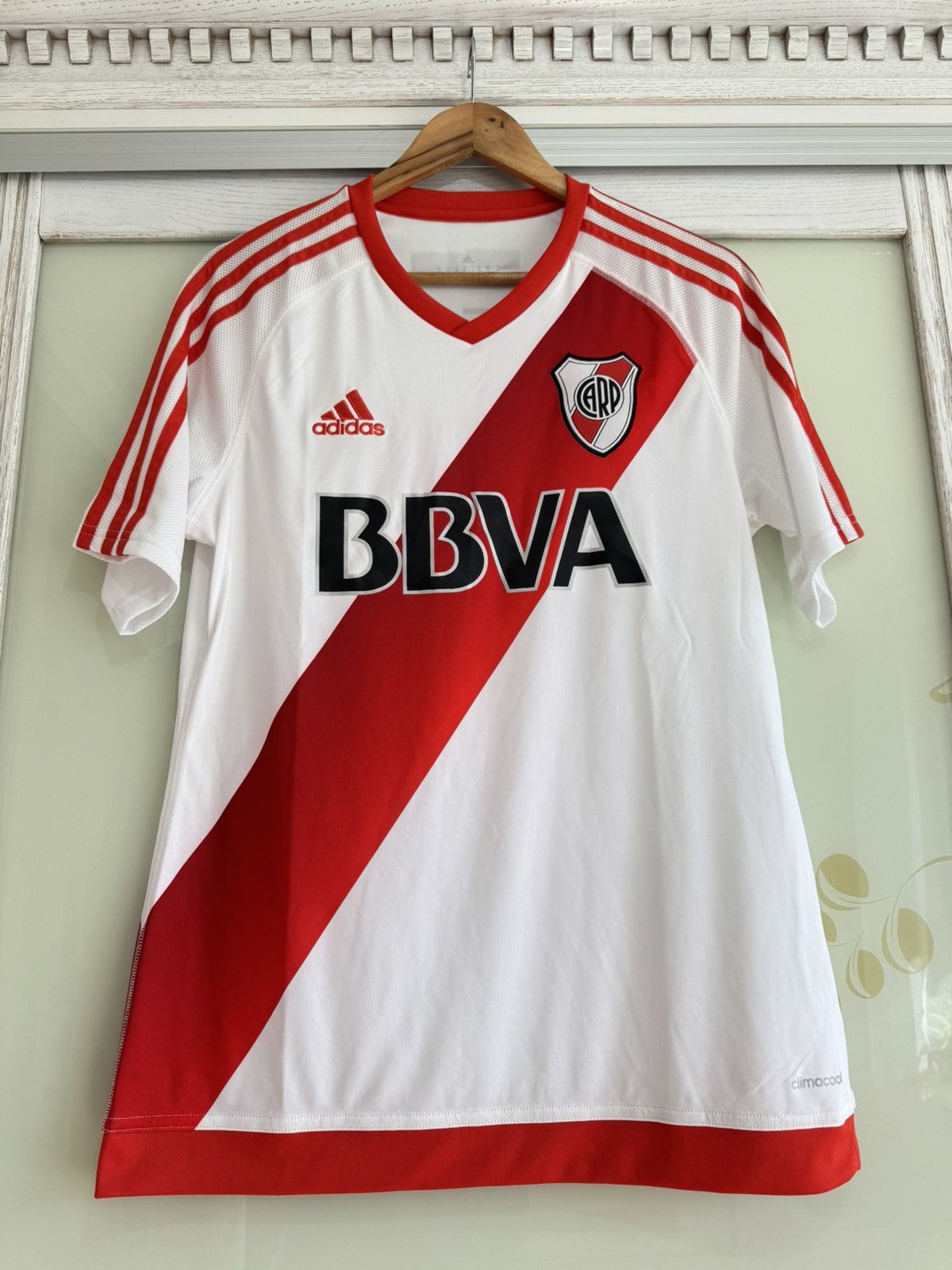 Adidas River Plate 2016-2017 Home Soccer Jersey Football Kit Shirt Size US M / EU 48-50 / 2 - 6 Thumbnail