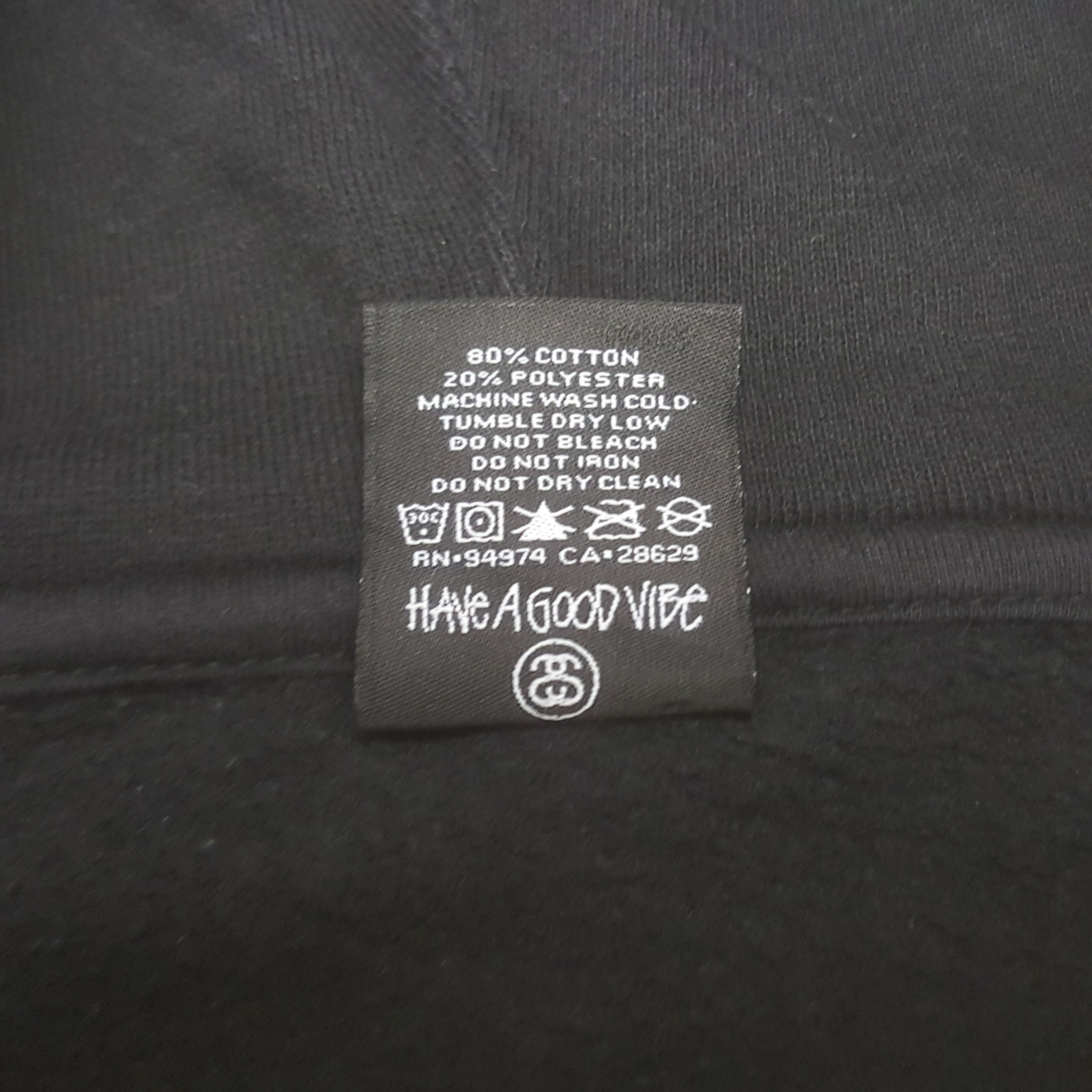 Stussy × Vintage Vintage Stussy Big Logo Zipper Sweater With Hoodies Size US L / EU 52-54 / 3 - 10 Thumbnail