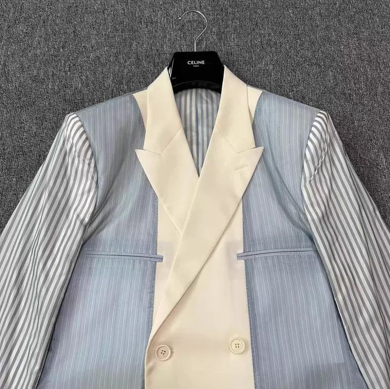 Dior Dior 19ss catwalk striped stitching suit Size 50R - 2 Thumbnail