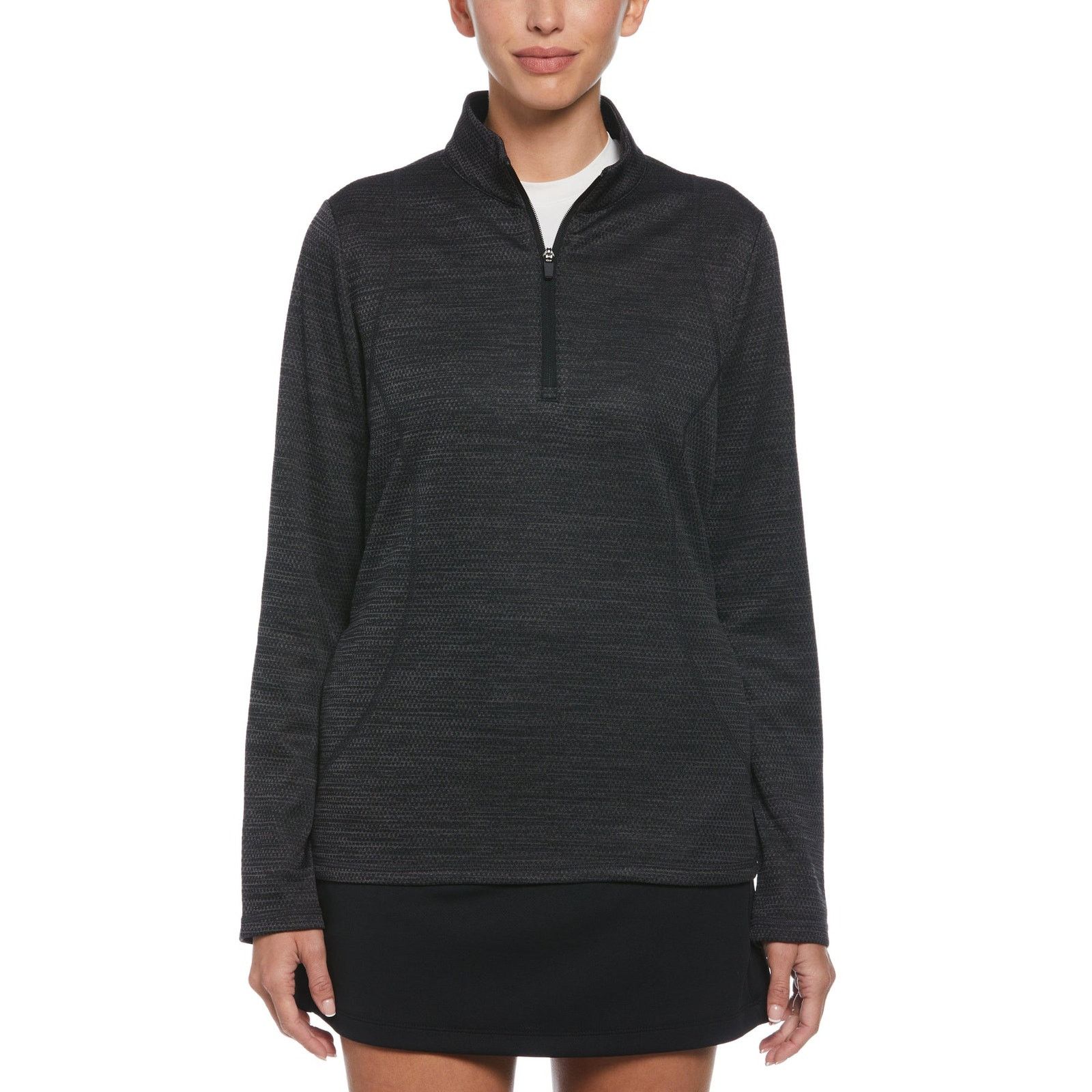 PGA Tour PGA Tour 1/4 Zip Tech Fleece Sweatshirt Gray Womens Large Size L / US 10 / IT 46 - 8 Thumbnail