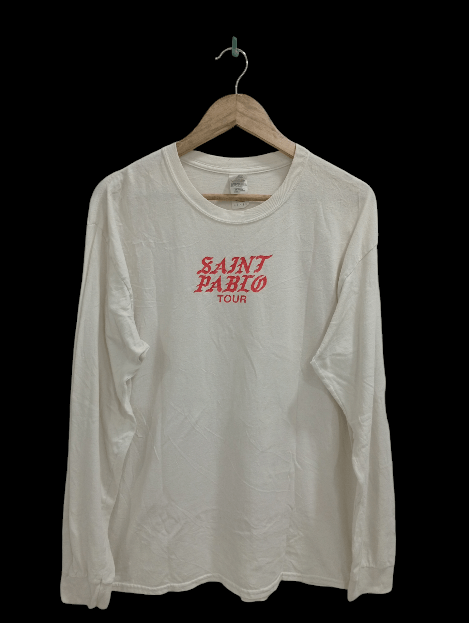 Kanye West × Rap Tees × Vintage 🔥🔥Kanye West Saint Pablo Tour LS T-Shirt Size US L / EU 52-54 / 3 - 2 Thumbnail