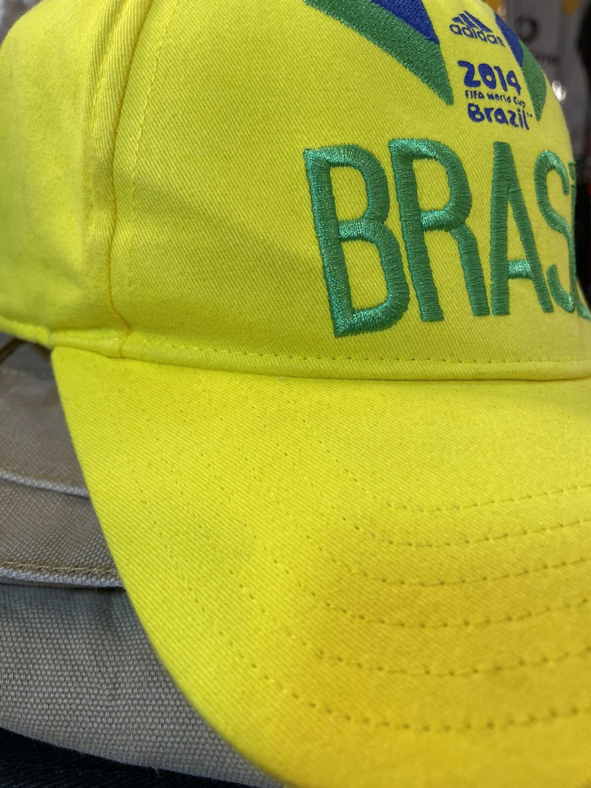 Adidas 2014 Adidas Brazill Football Cap Size ONE SIZE - 8 Thumbnail