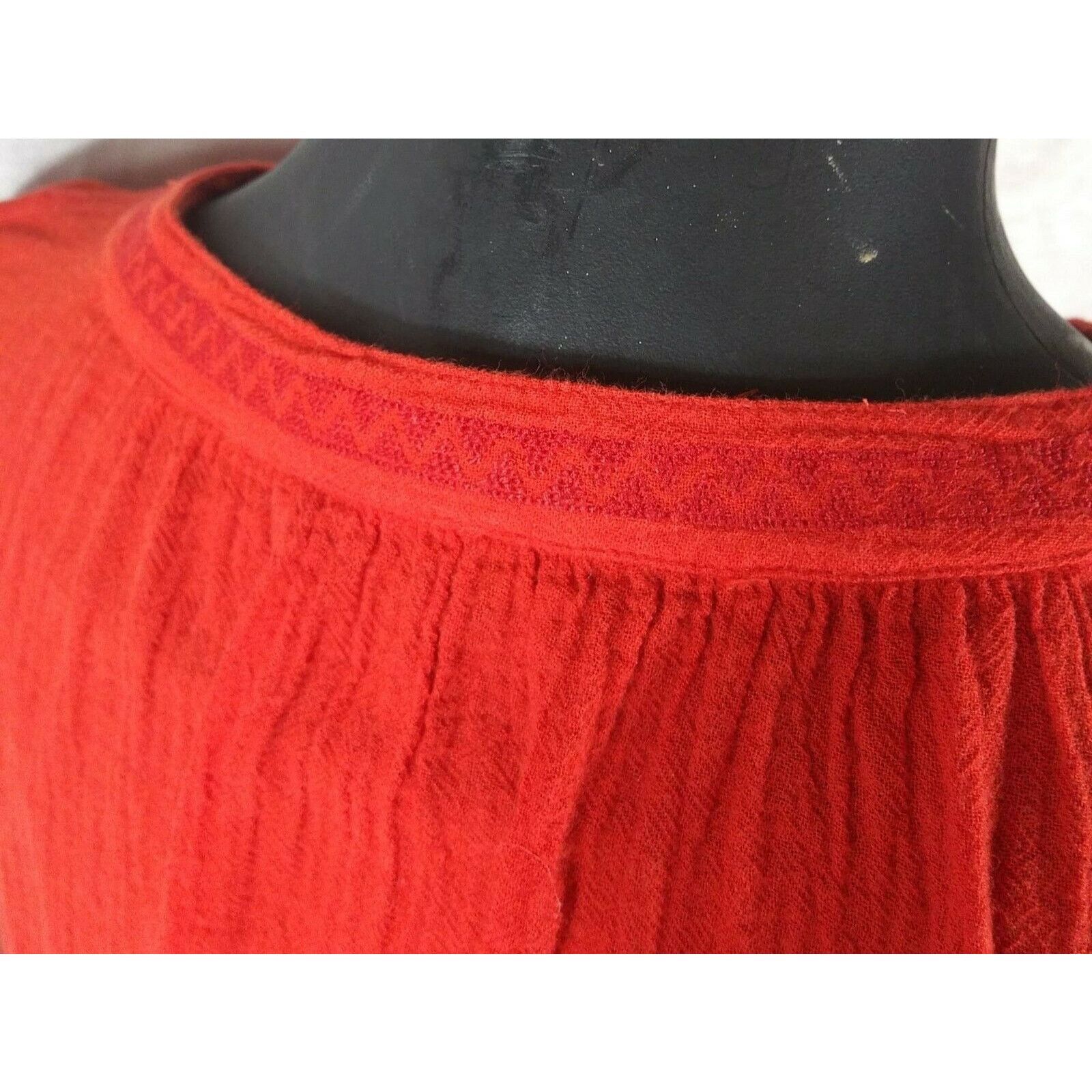 Madewell Madewell Peasant Blouse - XS - Red Size XS / US 0-2 / IT 36-38 - 4 Thumbnail