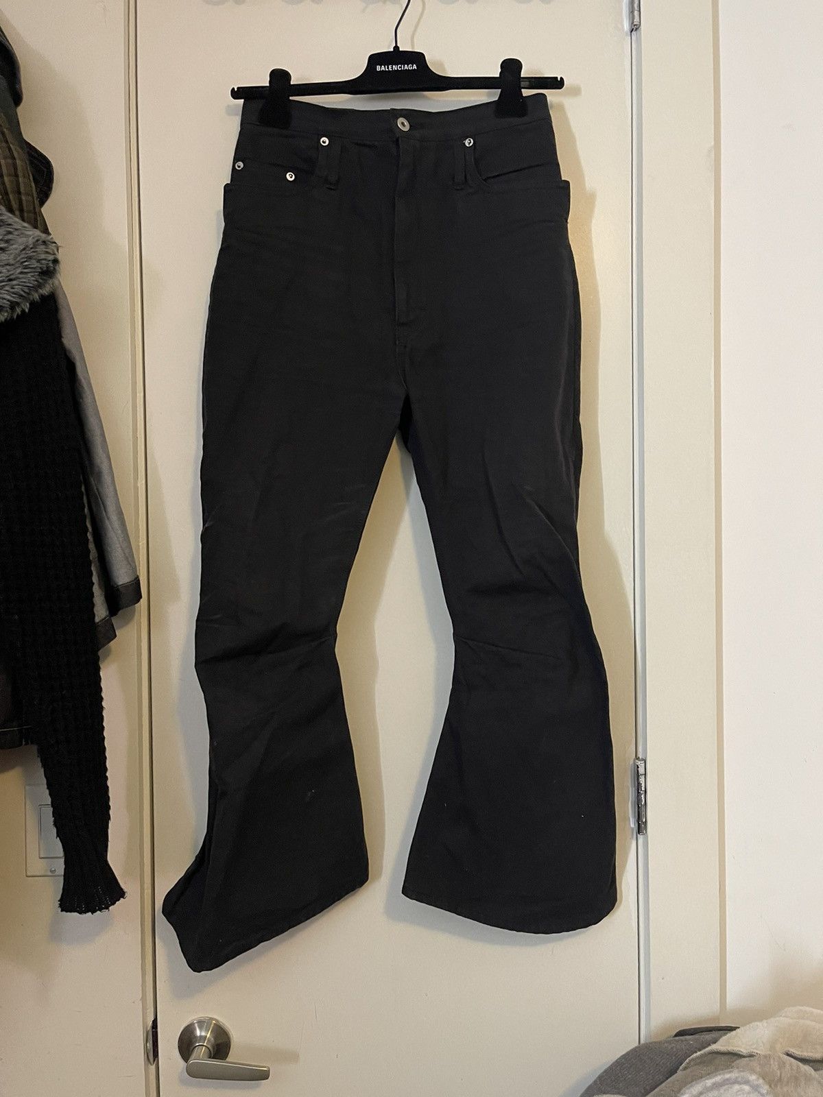 image of Kozaburo Denim Short 3D Trousers in Black, Men's (Size 29)