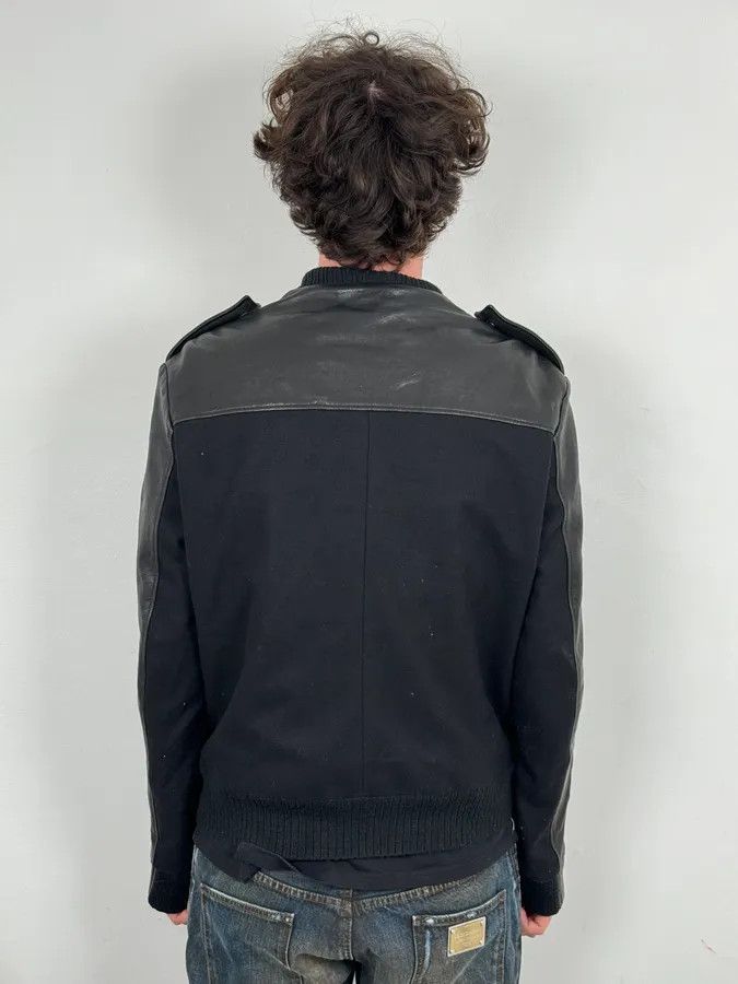 Maison Margiela FW2014 Maison Margiela Black Contrast Panel Leather Jacket Size US L / EU 52-54 / 3 - 3 Thumbnail