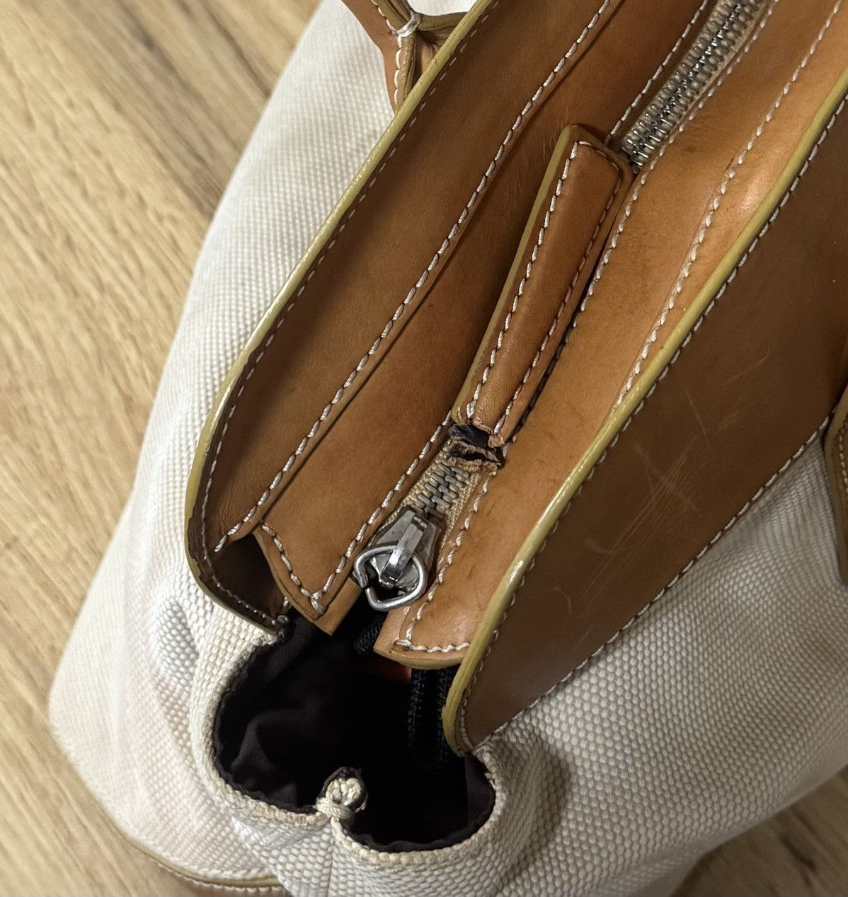 Tod's Tods Canvas Leather Tote Bag Size ONE SIZE - 12 Thumbnail