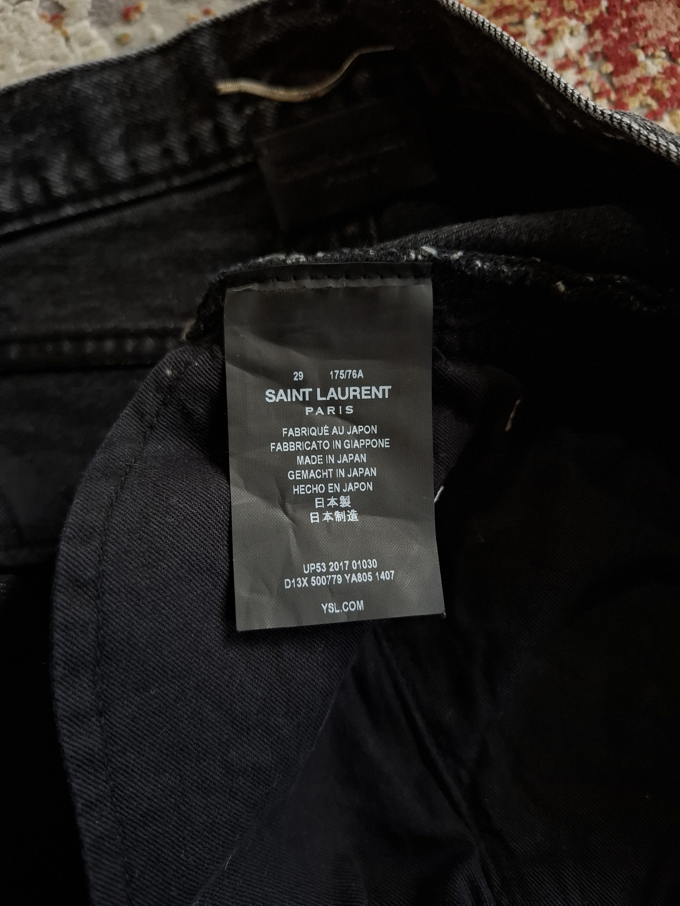 Saint Laurent Paris Saint Laurent Paris AW17 D14 "Faded Black" denim Size US 29 - 5 Thumbnail