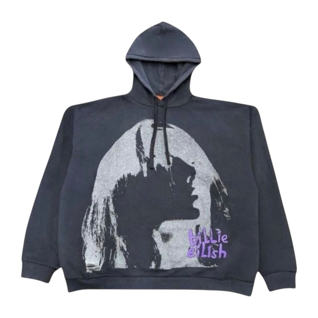 Billie Eilish NEW Billie Eilish Blohsh Princess Blurry Hoodie LARGE Size US L / EU 52-54 / 3 - 1 Thumbnail