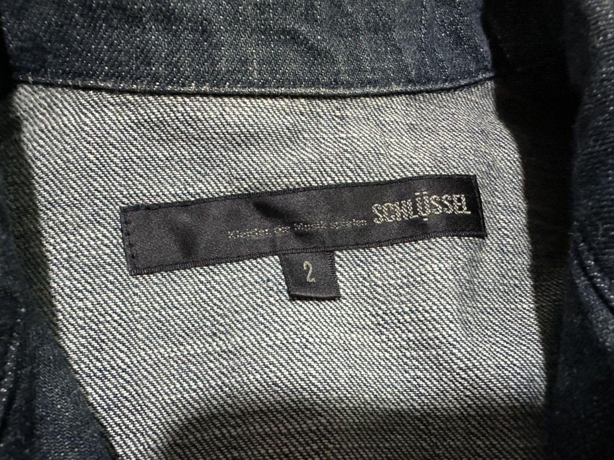 Schlussel 🔥Y2K Archived Schlussel Rhinestone Studded Denim Jacket Zip Size US M / EU 48-50 / 2 - 13 Thumbnail