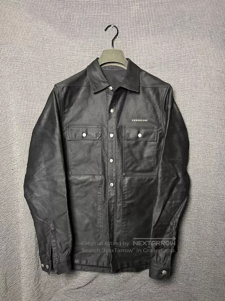 Rick Owens Rick Owens Satin Hard Cotton Workwear Shirt Size US M / EU 48-50 / 2 - 1 Thumbnail