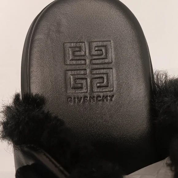 Givenchy Givenchy Marshmallow Hoya Shearling-Lined Suede Mules - EU44 Size US 11 / EU 44 - 10 Thumbnail