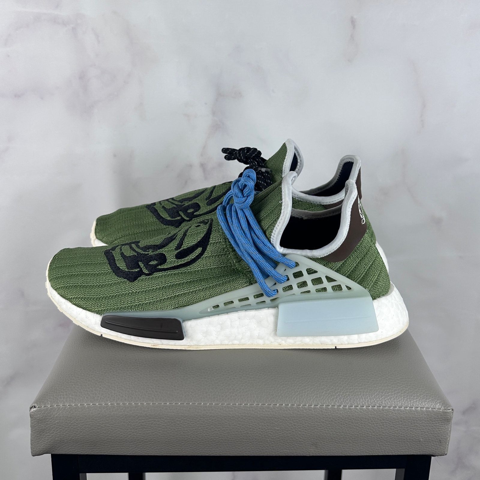 Adidas × Pharrell Sample Billionaire Boys Club NMD Hu Astronaut Green Size US 10 / EU 43 - 2 Thumbnail