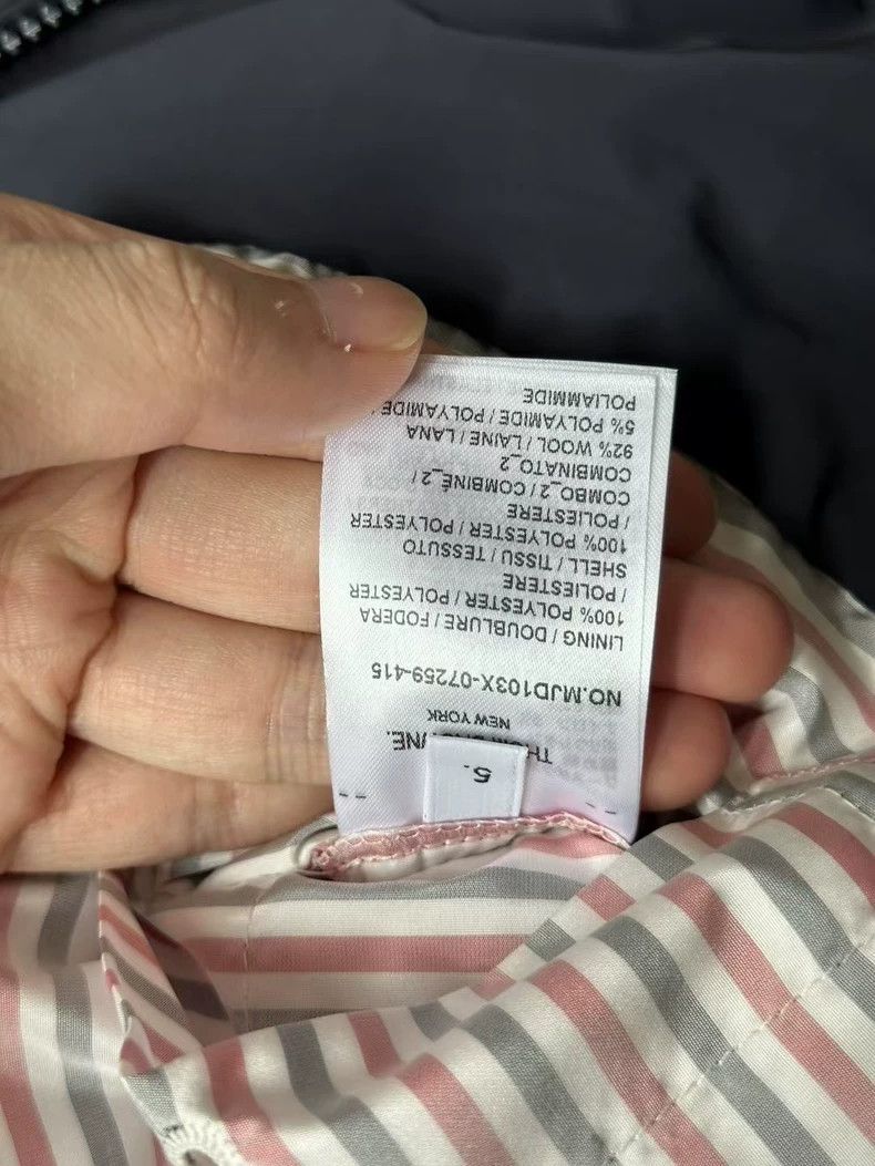 Thom Browne Thom BrowneFour-bar bomber jacket down jacket 2503-Nextarro Size US XXL / EU 58 / 5 - 5 Thumbnail