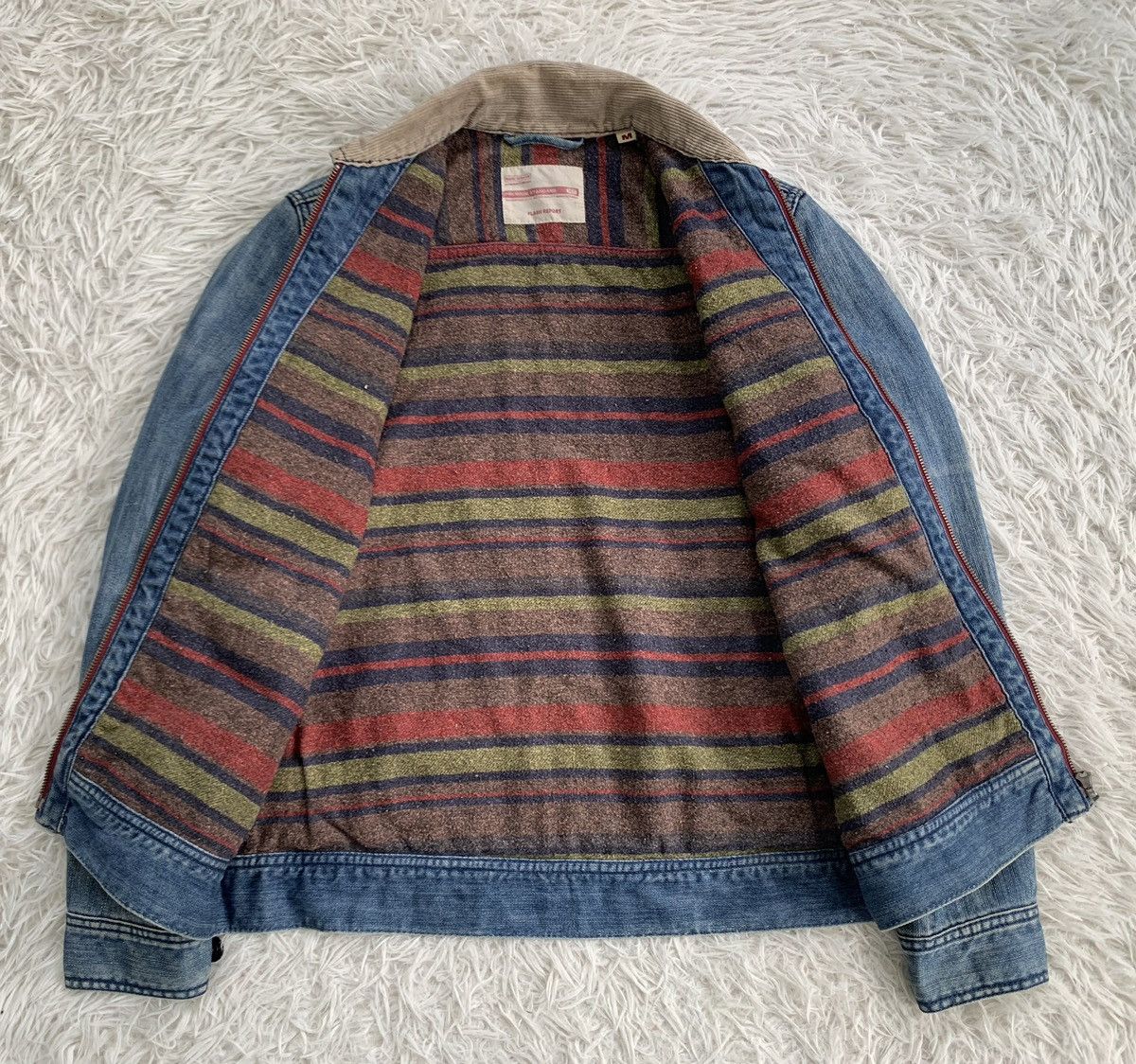 Japanese Brand Vintage Flash Report Denim Jacket Blanket Inner Size US M / EU 48-50 / 2 - 11 Thumbnail