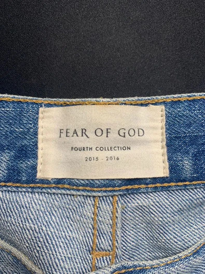 Fear of God Fear of God 4th OG Distressed Denim Jeans. Size US 28 / EU 44 - 3 Thumbnail
