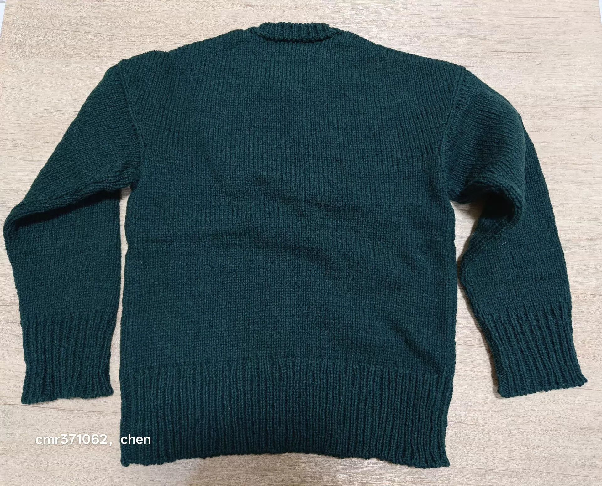 Visvim VISVIM 22AW LETTERMAN CREW KNIT green2 2 95new Size US M / EU 48-50 / 2 - 5 Thumbnail