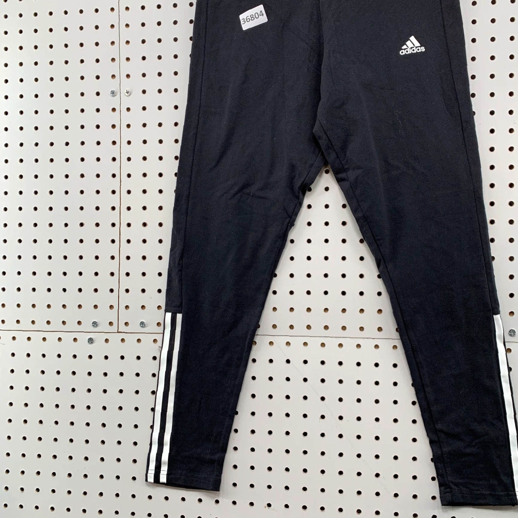 Adidas Adidas Track Pants Womens Medium Black White Striped Side 27x25 NWT Size 32" / US 10 / IT 46 - 3 Thumbnail