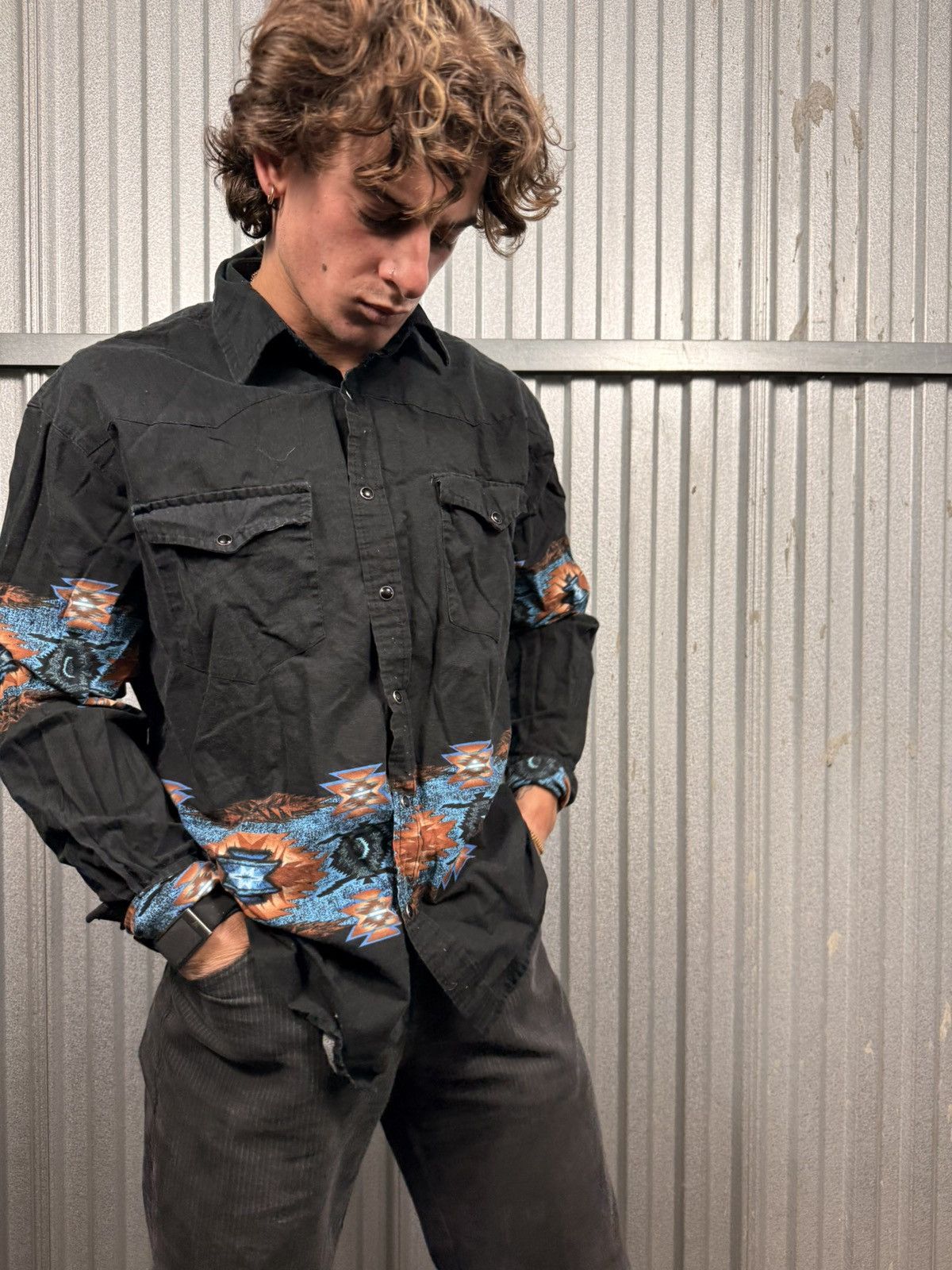 Other Vintage Canyon Guide Western Arizona Print Pearl Snap Shirt Size US L / EU 52-54 / 3 - 8 Thumbnail