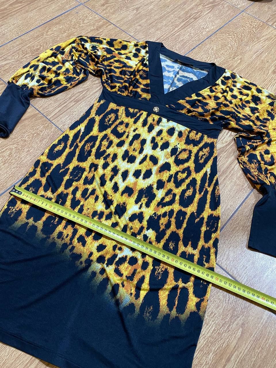 Roberto Cavalli Roberto Cavalli Black Leopard Print Dress Luxury Size XL / US 12-14 / IT 48-50 - 13 Thumbnail