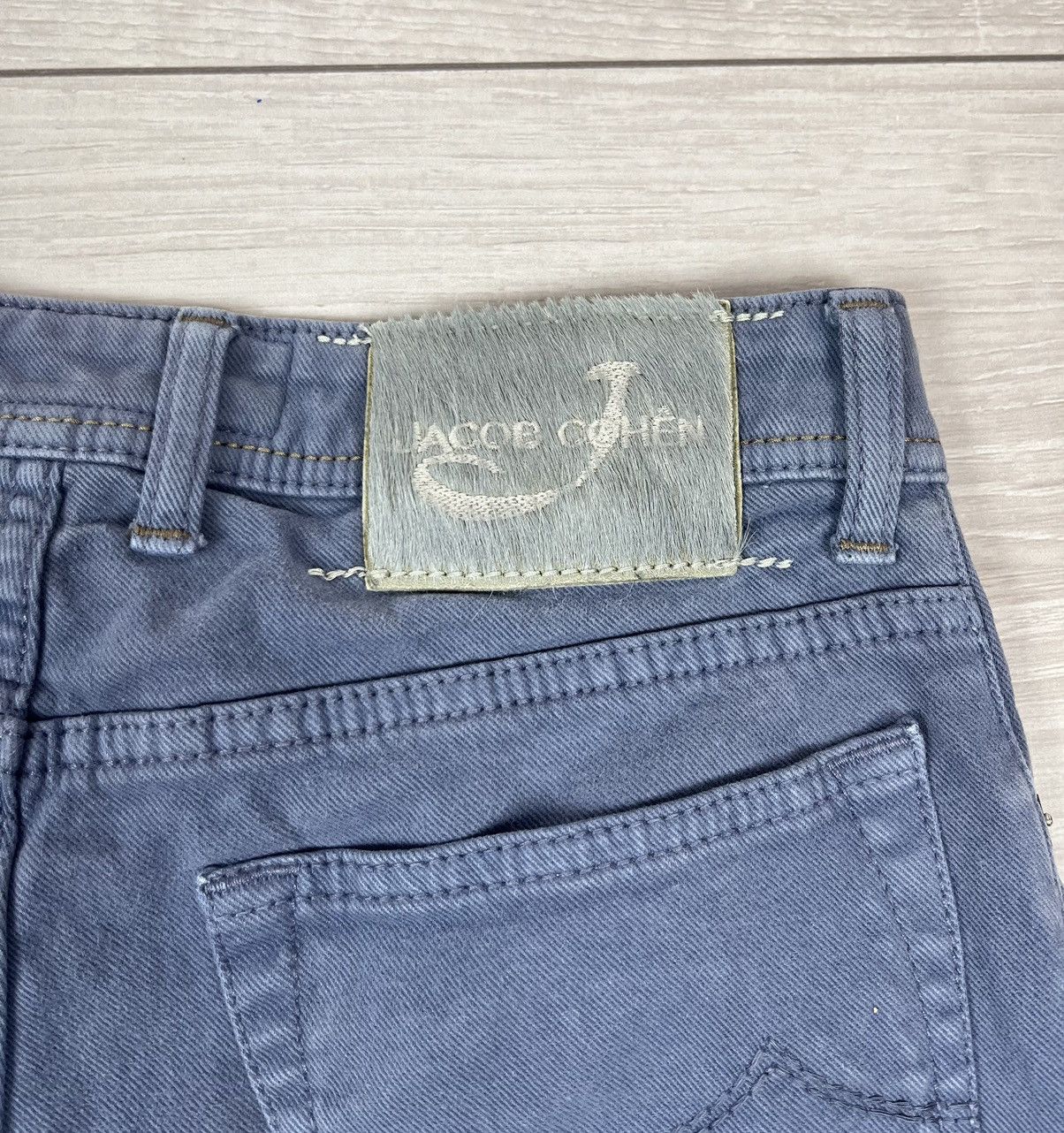Jacob Cohen Jacob Cohen Luxury Hand Made Straight Blue Pants Jeans 31 sz Size US 31 - 15 Thumbnail