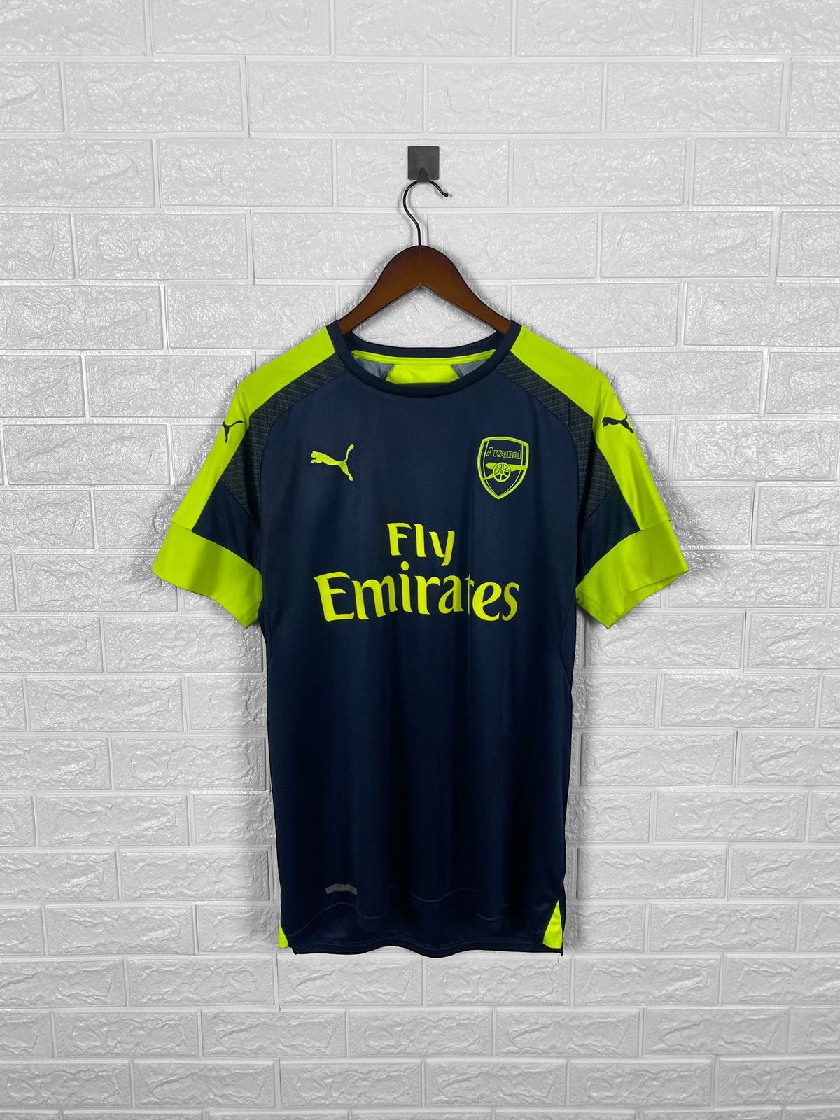 Pre-owned Jersey X Puma Arsenal 2016 2017 Third Football Soccer Jersey In Green/blue