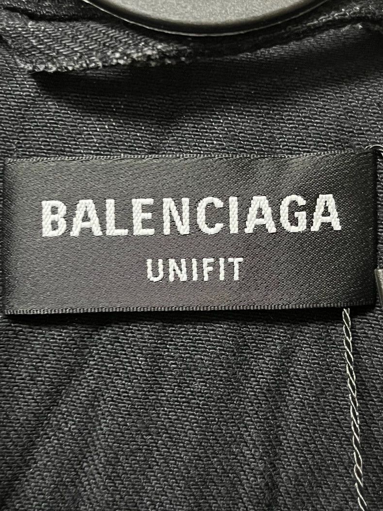 Balenciaga Balenciaga Black washed denim water ripple Paris logo deni Size US S / EU 44-46 / 1 - 3 Thumbnail
