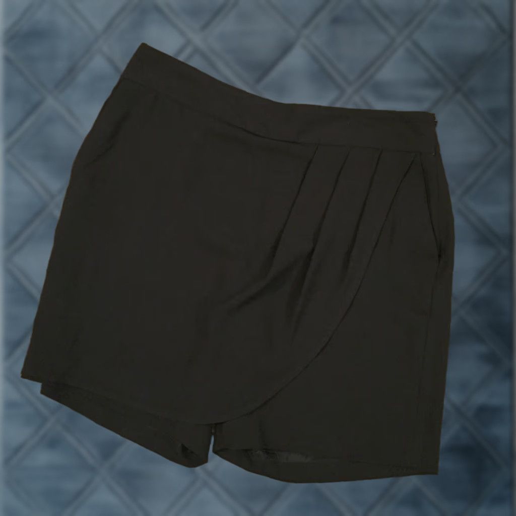 Liz Claiborne Liz Claiborne Dress Shorts Womens Size 6 Black Mock Wrap Size 28" / US 6 / IT 42 - 1 Thumbnail