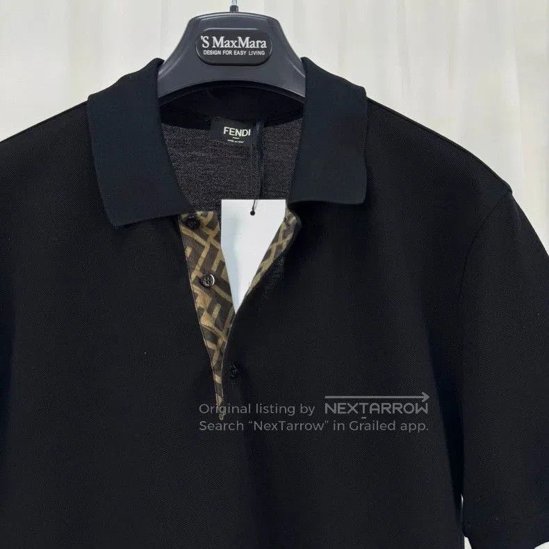 Fendi Fendi Black Logo Collar Polo Shirt. Size US S / EU 44-46 / 1 - 3 Thumbnail