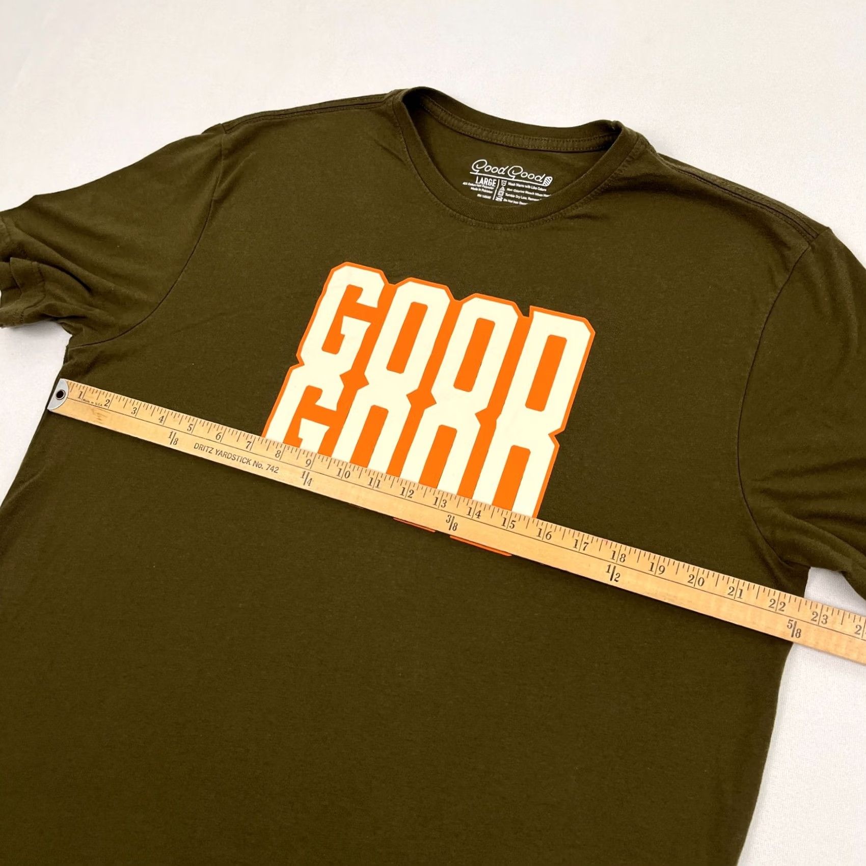 Olive Good Good Golf Shirt Mens L Olive Green Logo Crew Neck Short Sleeve T-Shirt Size US L / EU 52-54 / 3 - 5 Thumbnail