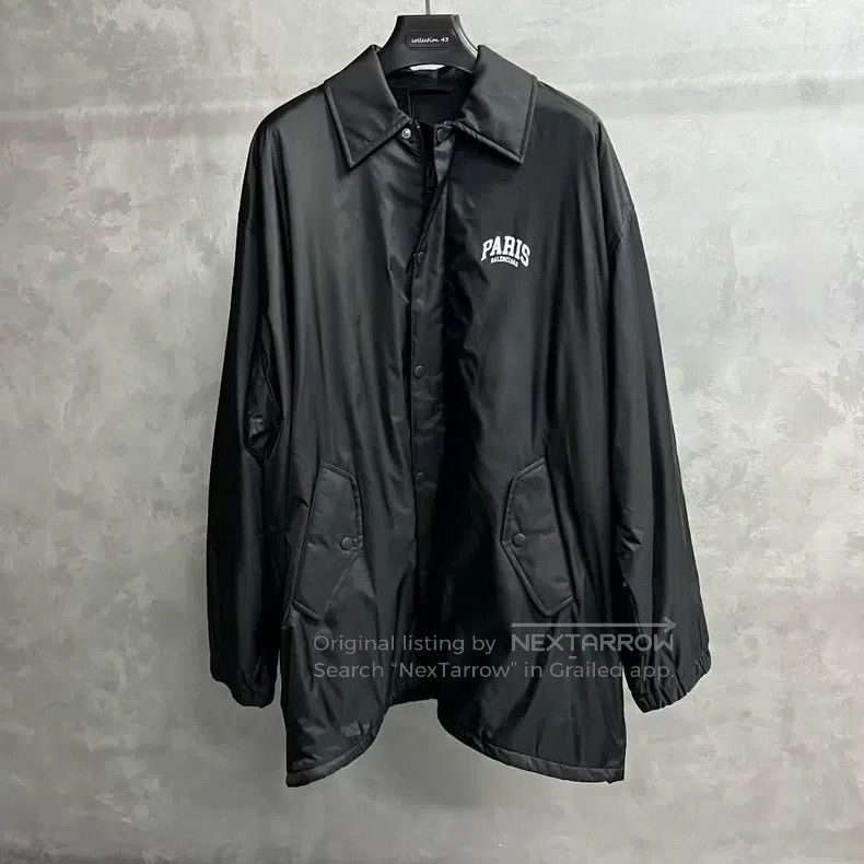 Balenciaga Balenciaga Black Collar Pure Color Long Sleeve Jacket Size US M / EU 48-50 / 2 - 1 Thumbnail