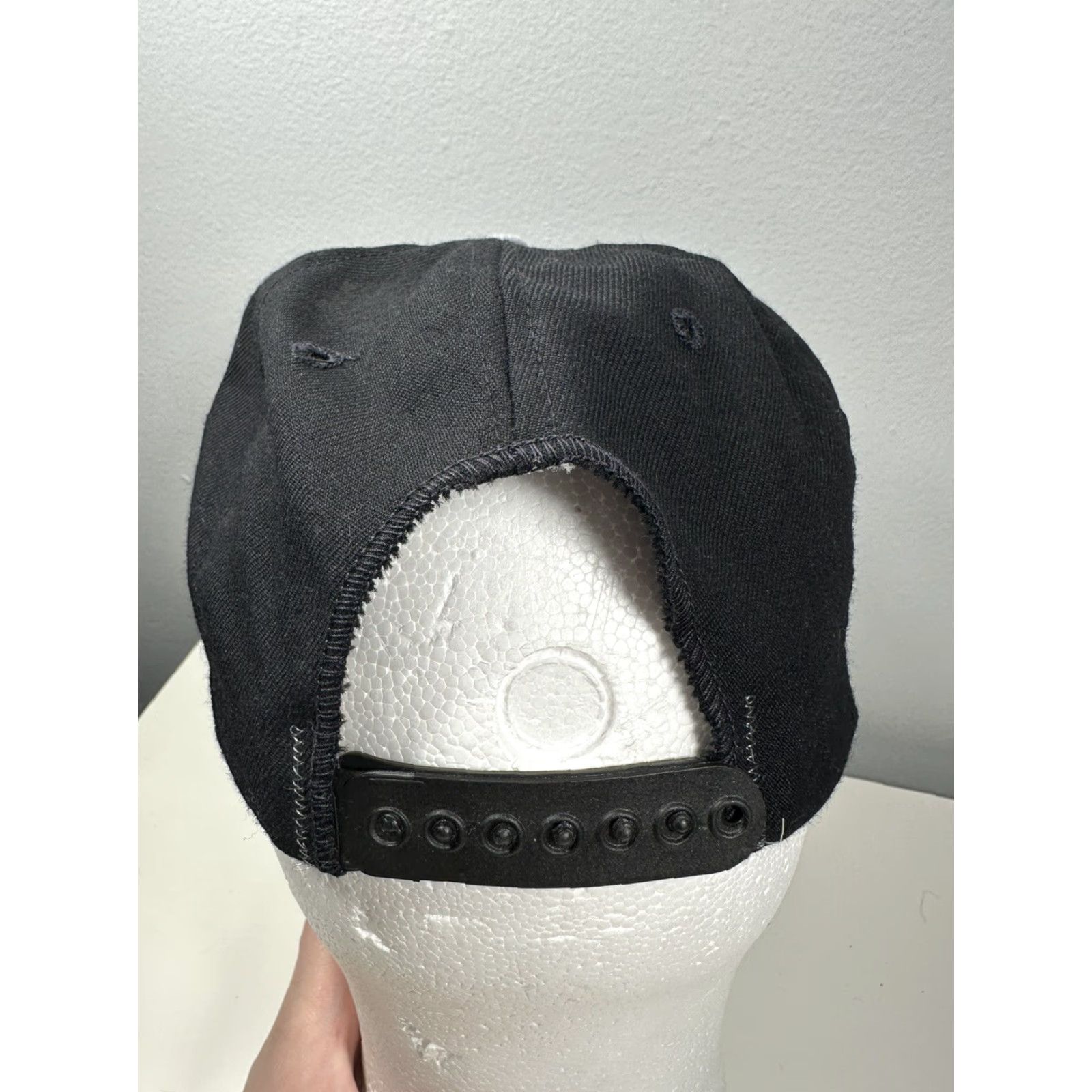 New Era VINTAGE 90s Chevrolet Hanes New Era Pro Snapback Hat Made in USA Black M/L Size ONE SIZE - 5 Thumbnail
