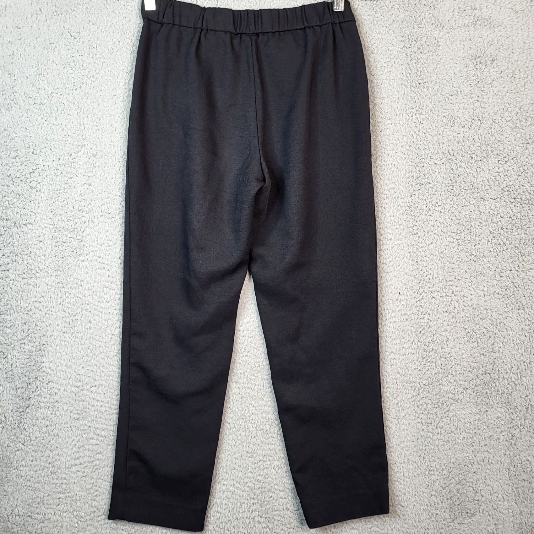 Vintage Babaton Black Pants Women Size 2 Regular Leg Skinny Ankle Pockets Inseam 23 Mid Rise Front Button Vintage No Size 26" / US 2 / IT 38 - 2 Thumbnail