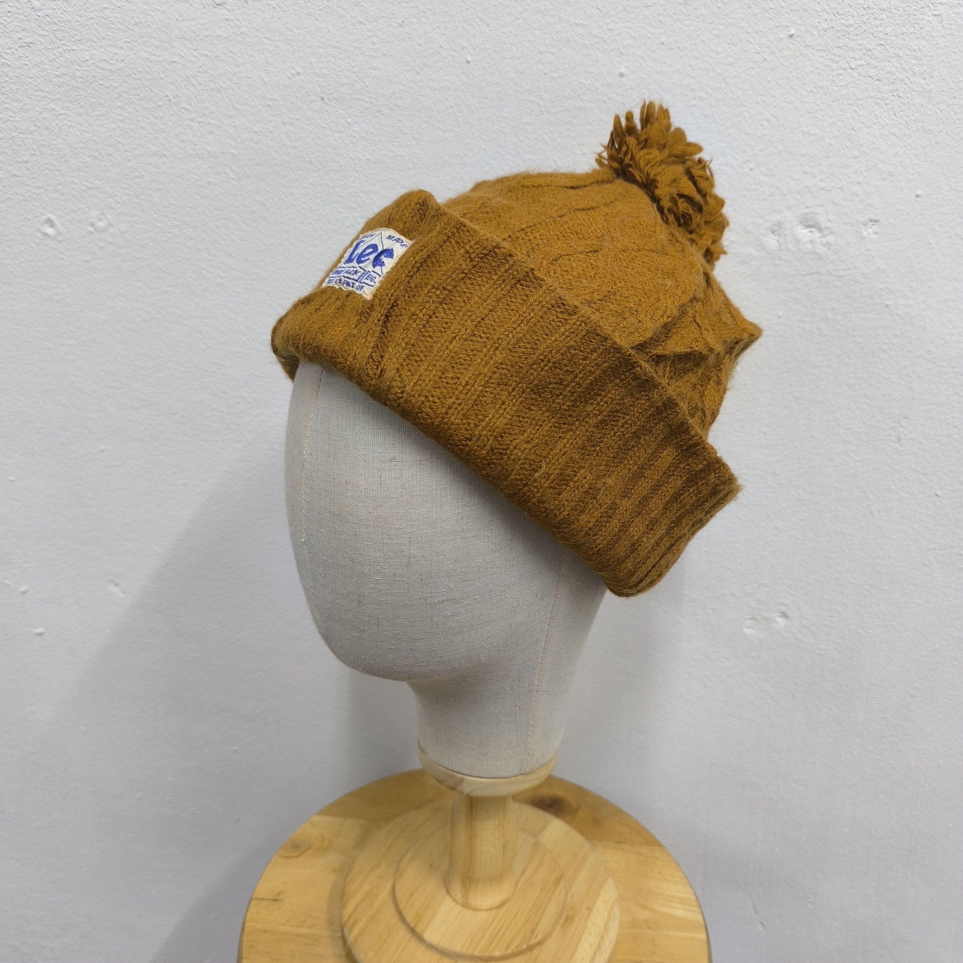 Lee ✨Lee jeans unioin made patch made in japan beanie hat Size ONE SIZE - 2 Thumbnail