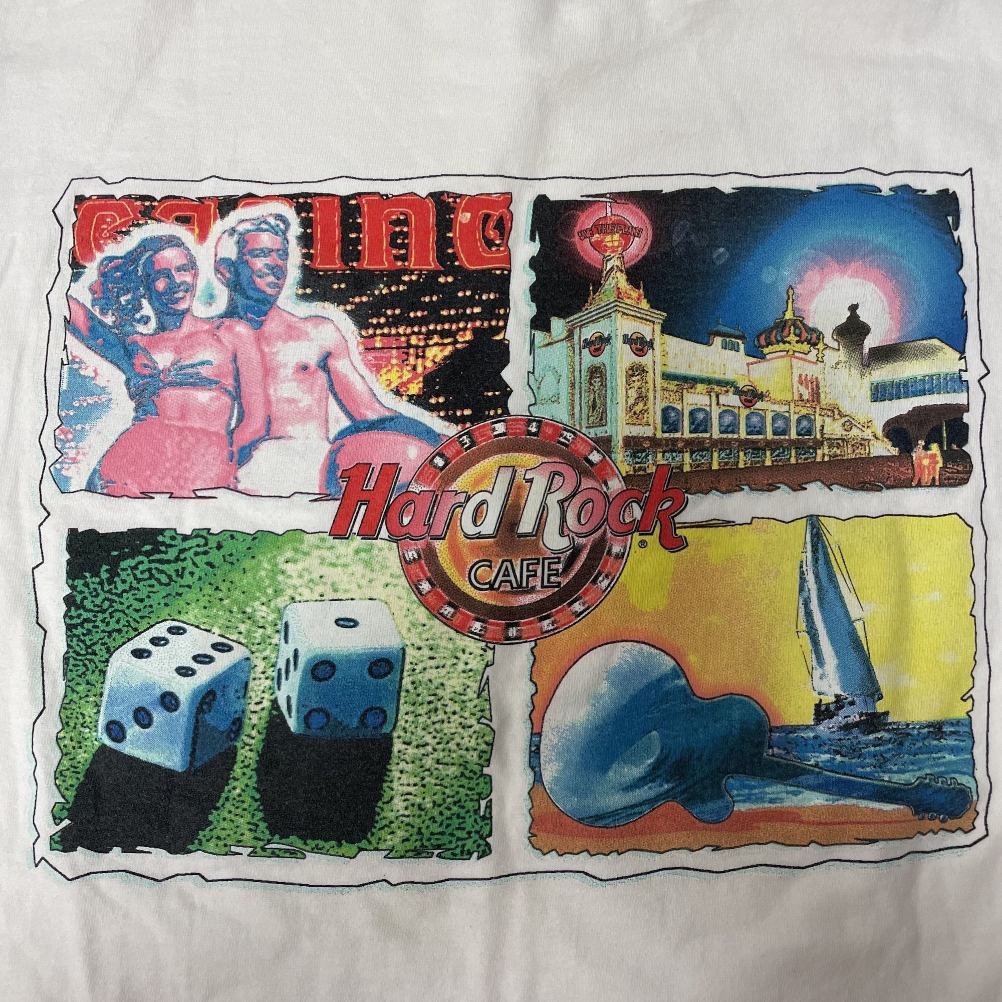 Hard Rock Cafe Vtg Hard Rock Cafe Atlantic City CASINO Graphic T Shirt Size US M / EU 48-50 / 2 - 4 Thumbnail
