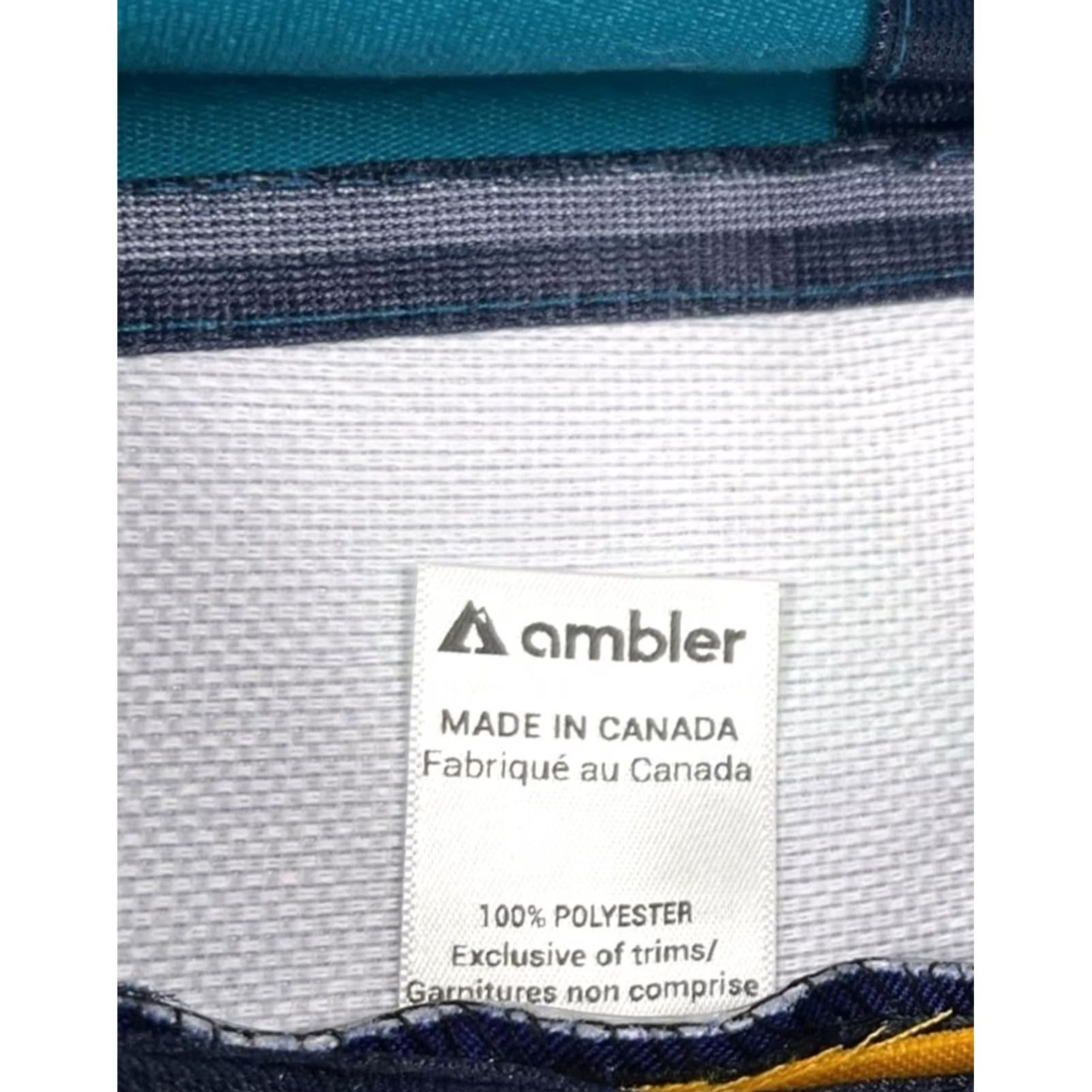 Vintage AMBLER ROAM BRITISH COLUMBIA 5-PANEL Hike Baseball Hat Teal/Yellow CANADA-MADE Size ONE SIZE - 7 Thumbnail
