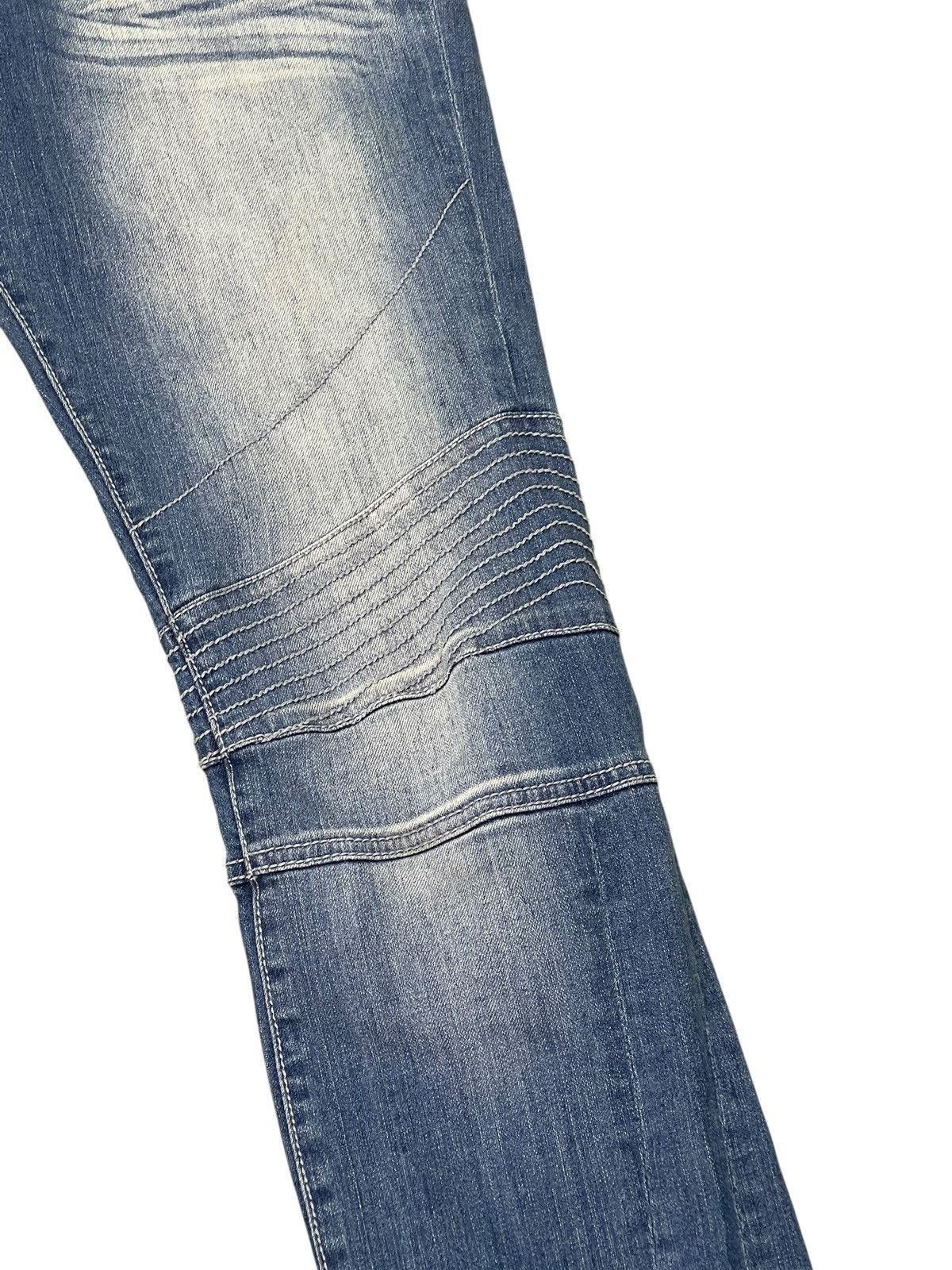 Hysteric Glamour Biker Jeans Schlussel Japan Faded Stretch Skinny 2🟦4 Size US 32 / EU 48 - 10 Thumbnail