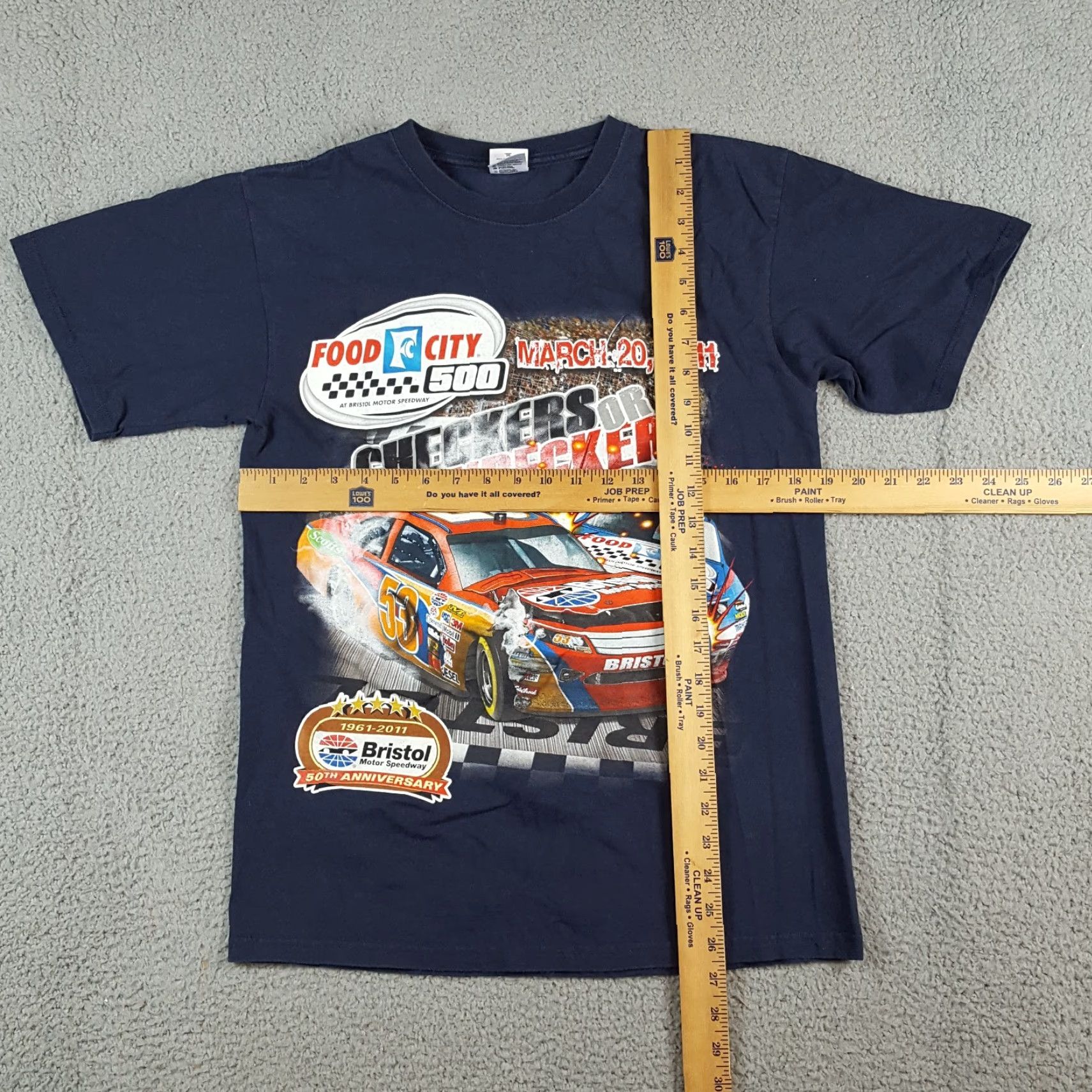 Anvil VINTAGE NASCAR Food City 500 Demolition Derby Men's Size S Retro Car Racing T Shirt Size US S / EU 44-46 / 1 - 7 Thumbnail