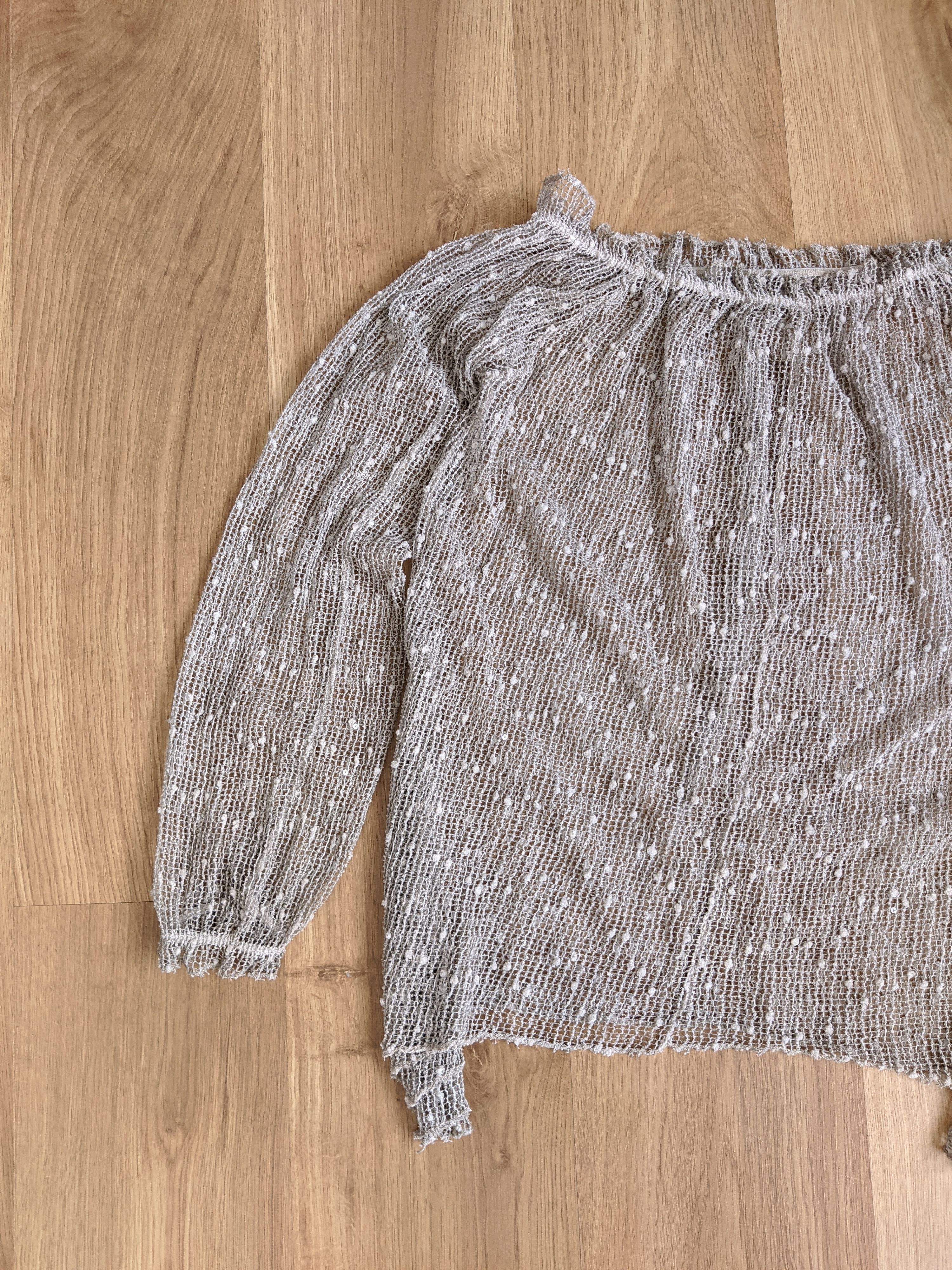 Vintage Vintage mesh long sleeve gothic y2k Size ONE SIZE - 4 Thumbnail
