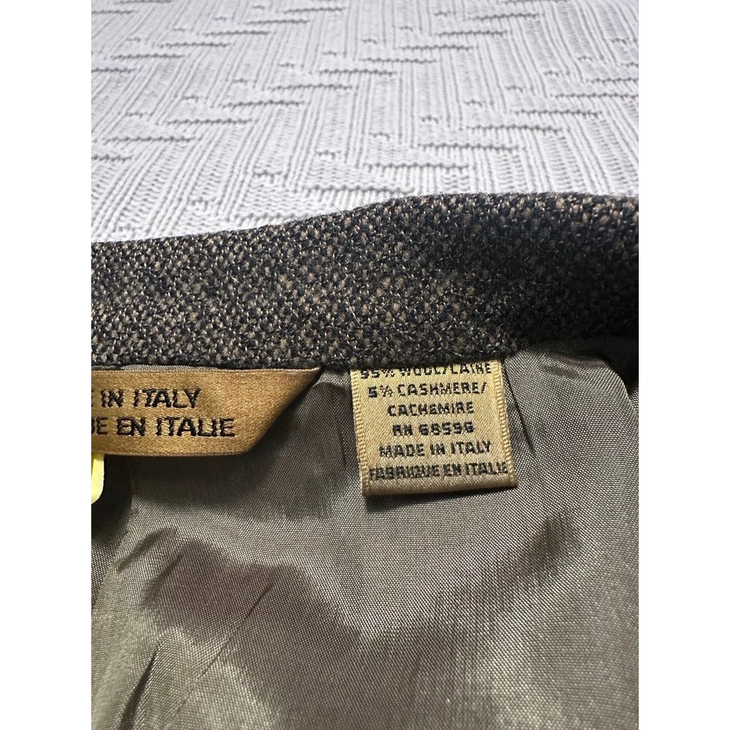 Donna Karan Donna Karan brown tweed cashmere two button blazer size 46R Size 46R - 6 Thumbnail